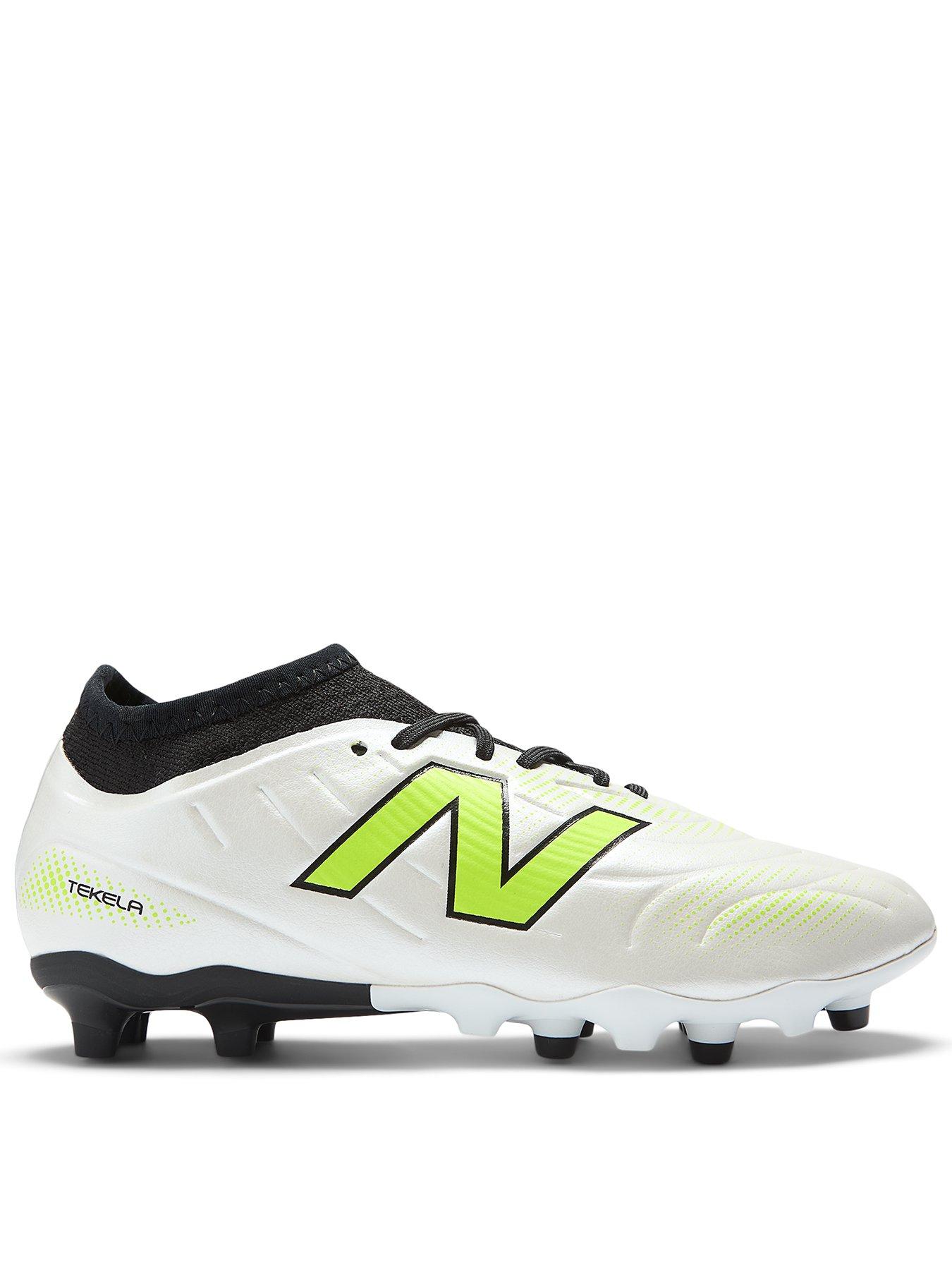 New Balance Junior Tekela Team Firm Ground Football Boots - White