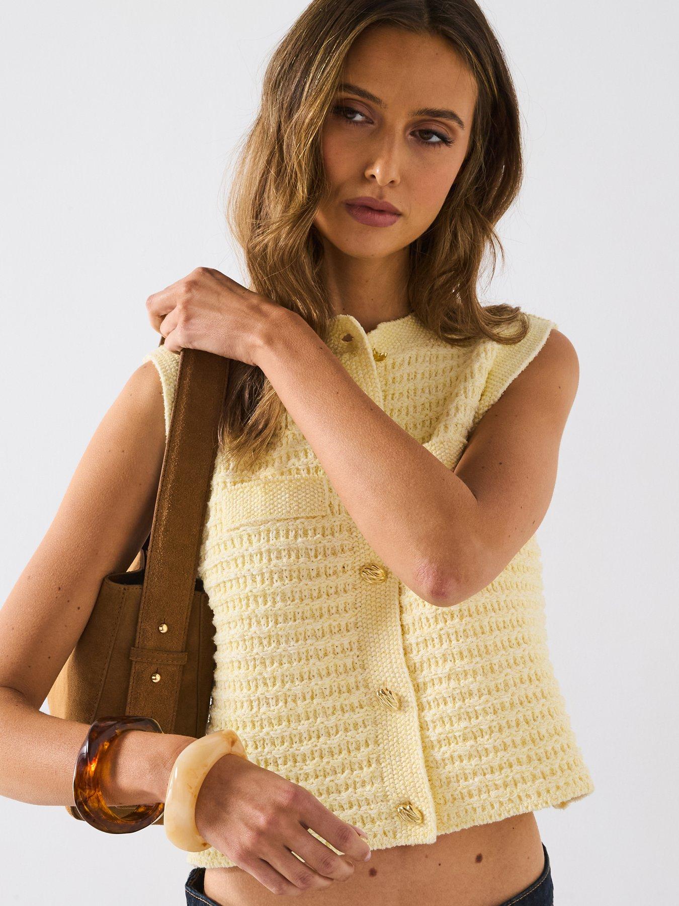 Cardigan Pattern Mango Yellow Cardigan Mango Knitted Cardigan With