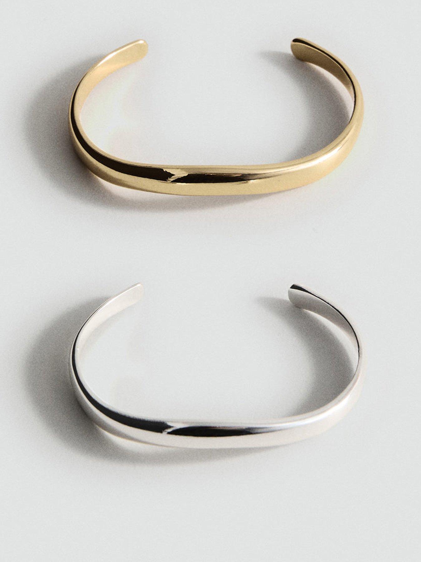 undefined Combined Rigid Bracelets Set - Gold