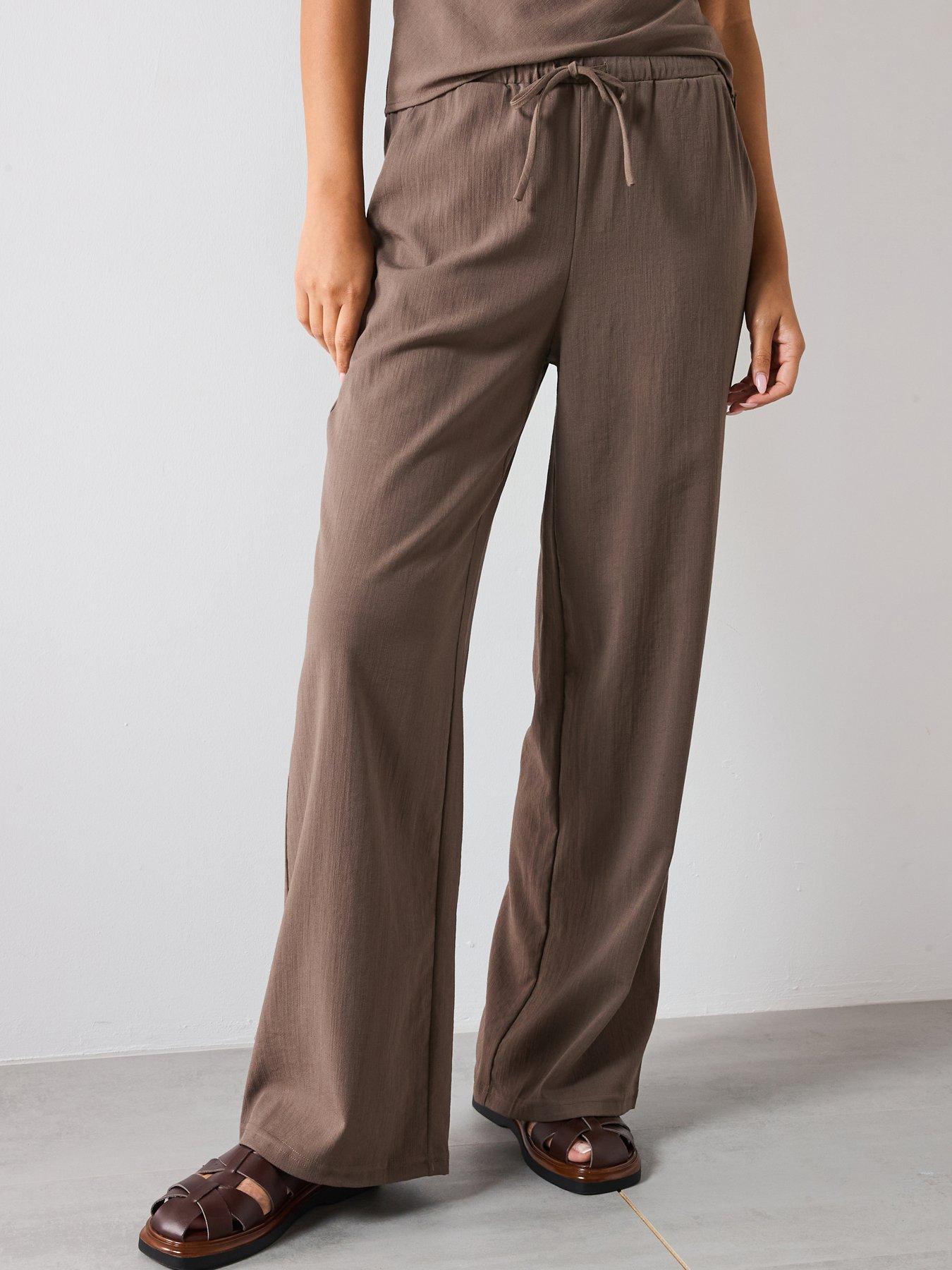 undefined Bow Straight Trousers