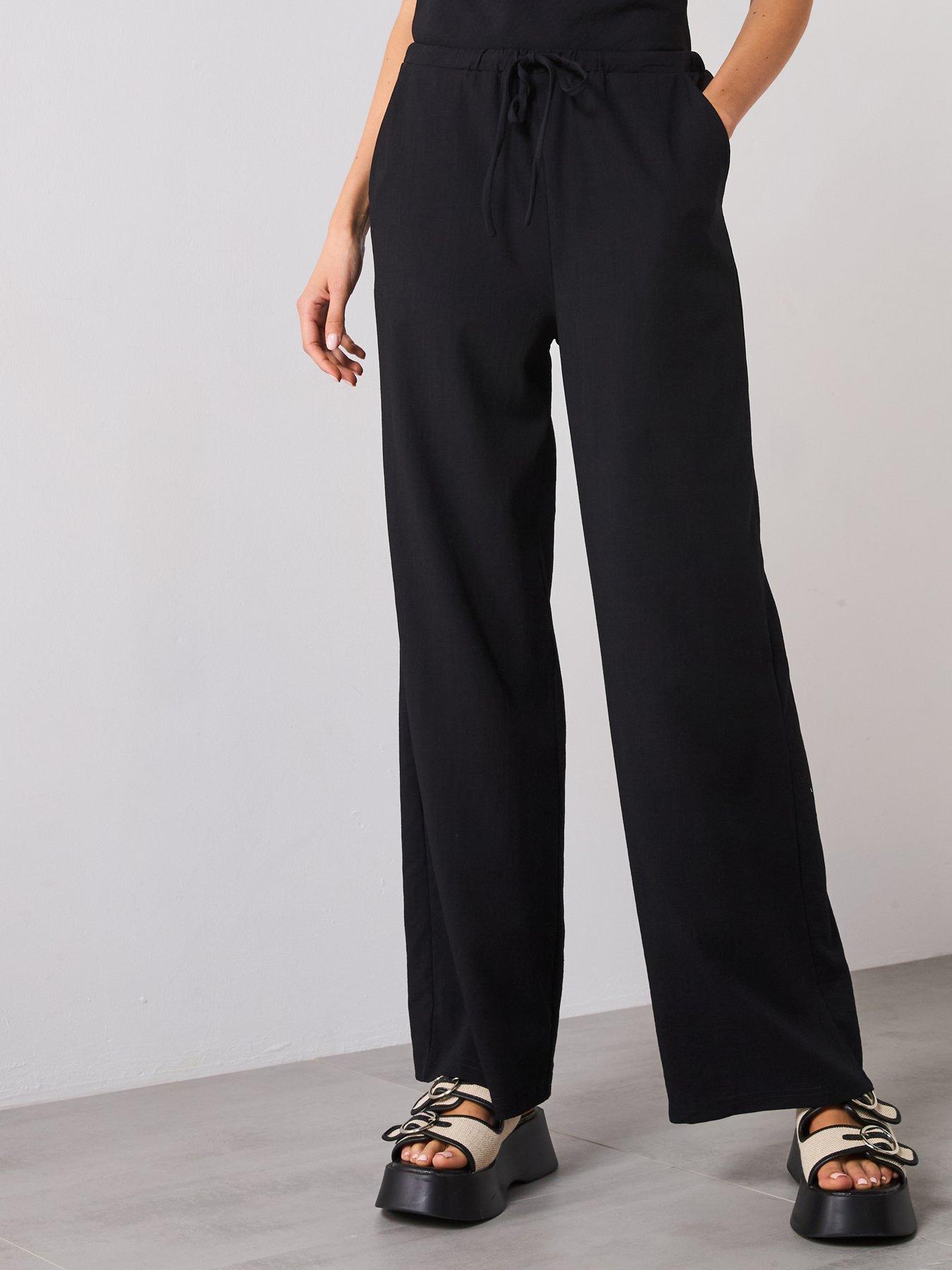 undefined Bow Straight Trousers