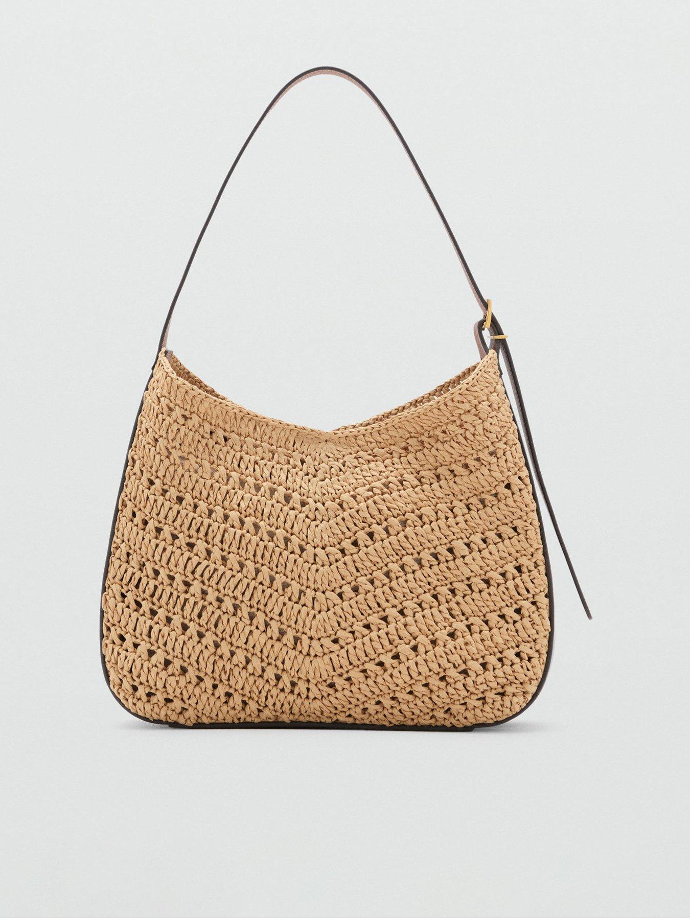 undefined Natural Fibre Shoulder Bag - Brown