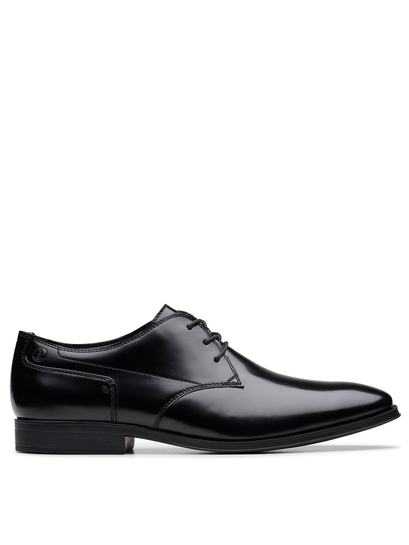 undefined Paulton Lace Up Hi Shine Formal Oxford Shoes- Black