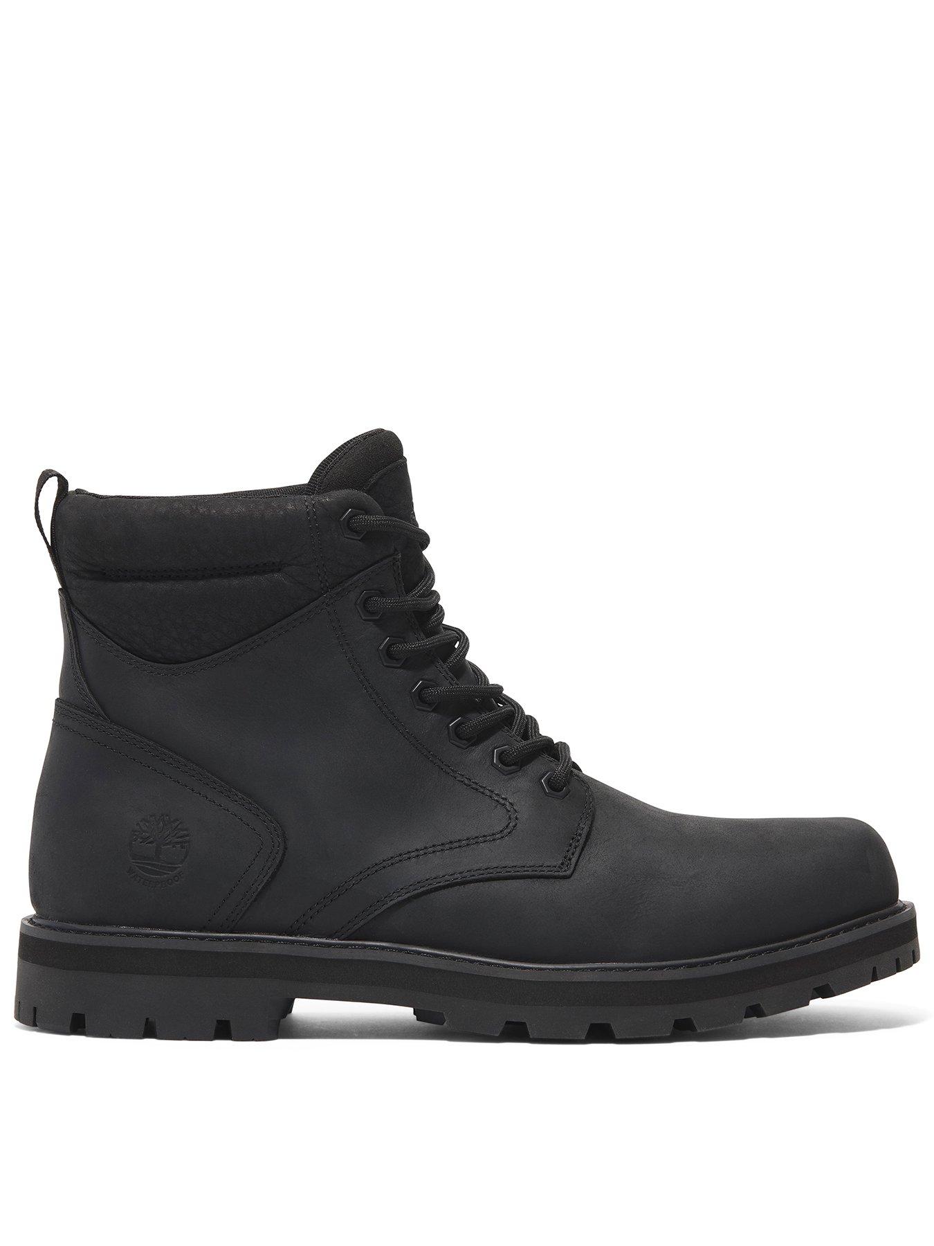 Image 1 of 6 of Timberland Britton Road Waterproof Lace Up Boots- Black