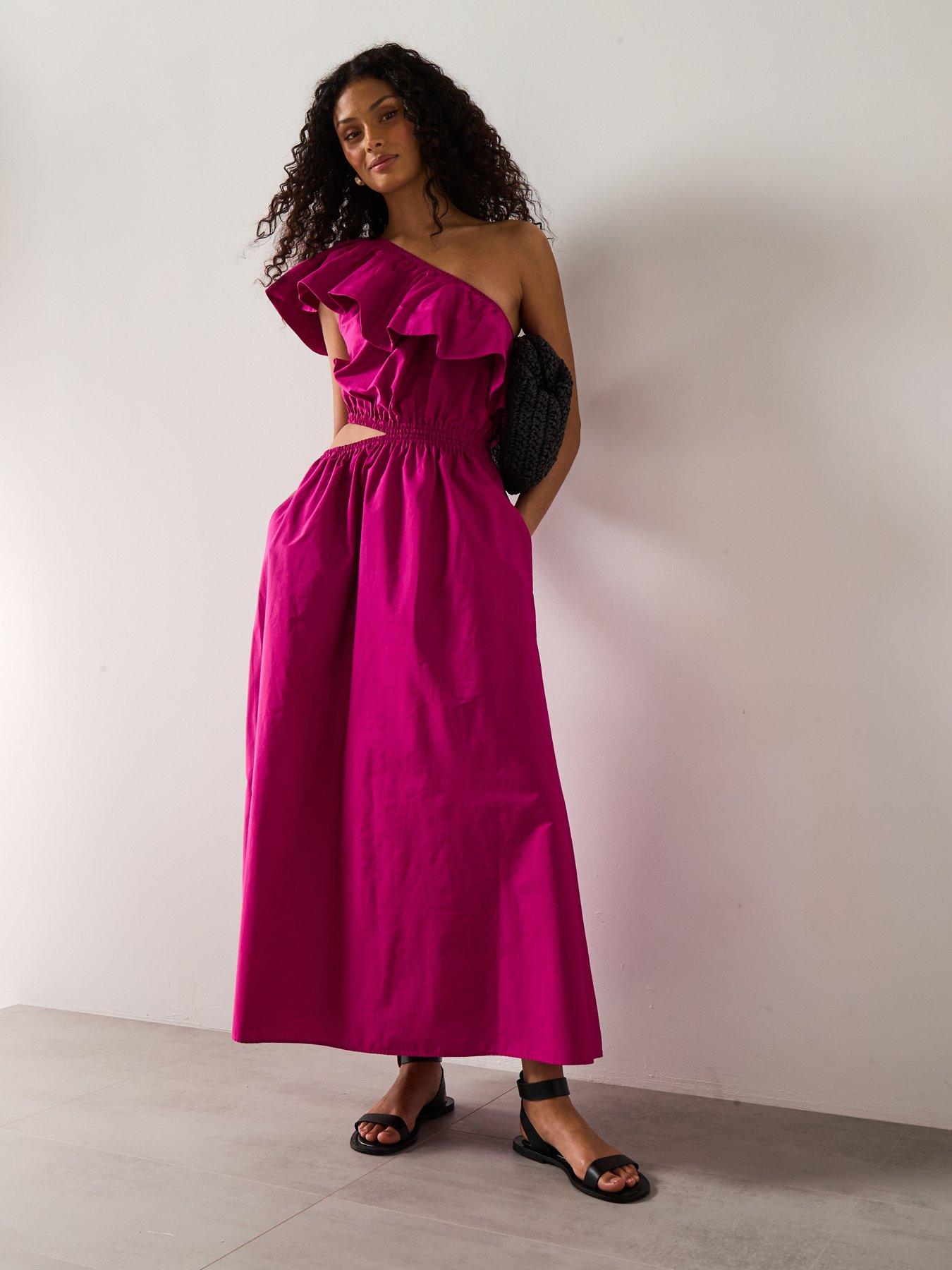 off the shoulder chiffon dress Adelaide A-line Bridesmaid with Silt Size:Custom Size ( Special instructions For Seller) 2024 Halloween Costumes DELFINA MAXI DRESS BLUE