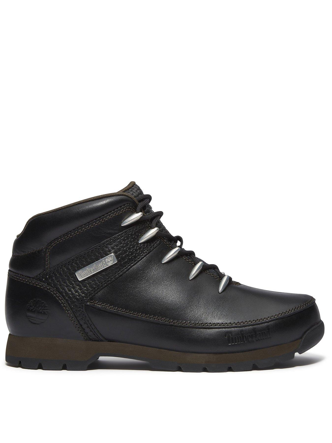 Timberland Euro Hiker Lace Up Boots-black