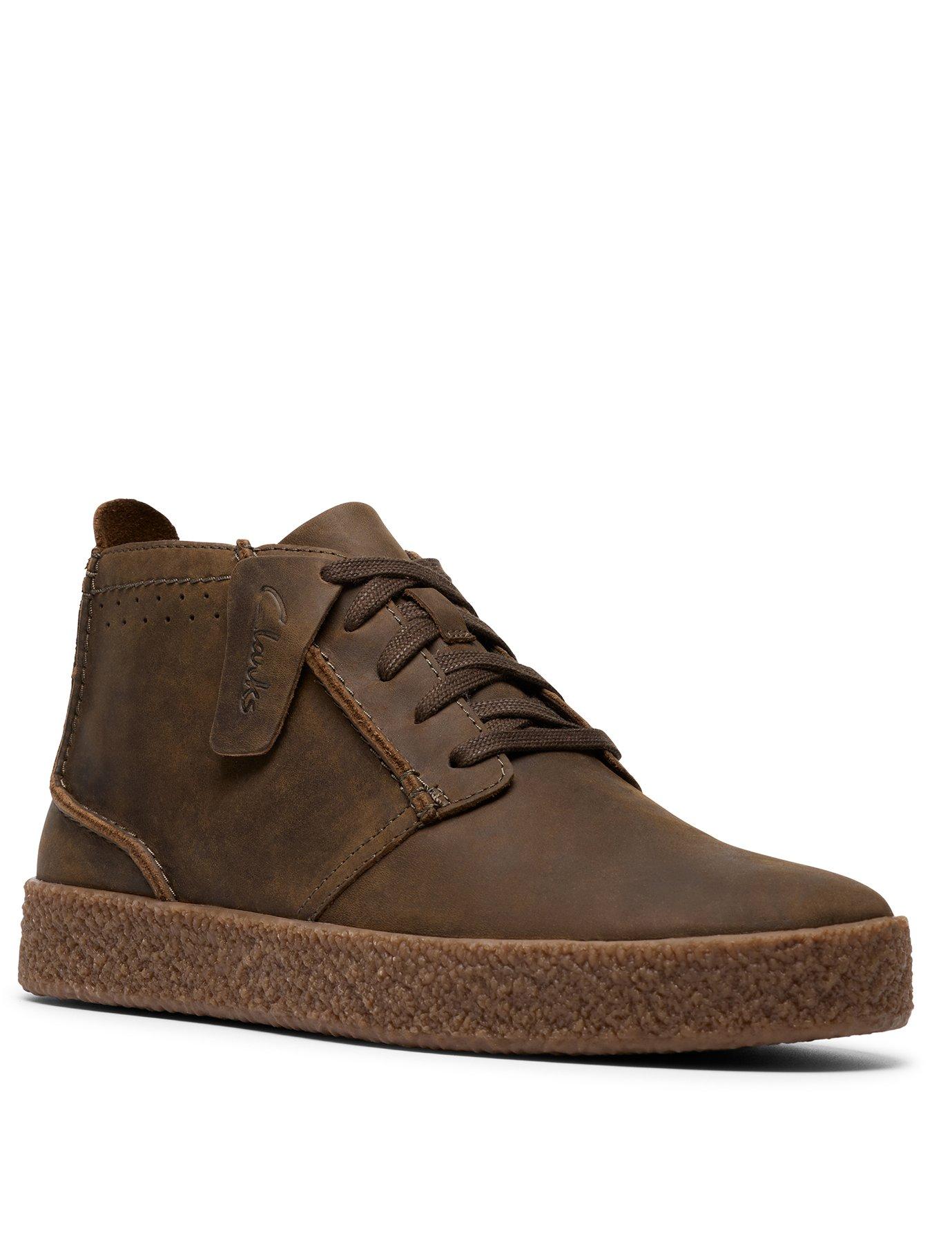 Clarks Streethil Mid Ankle Casual Lace Up Boots-dark Khaki Very