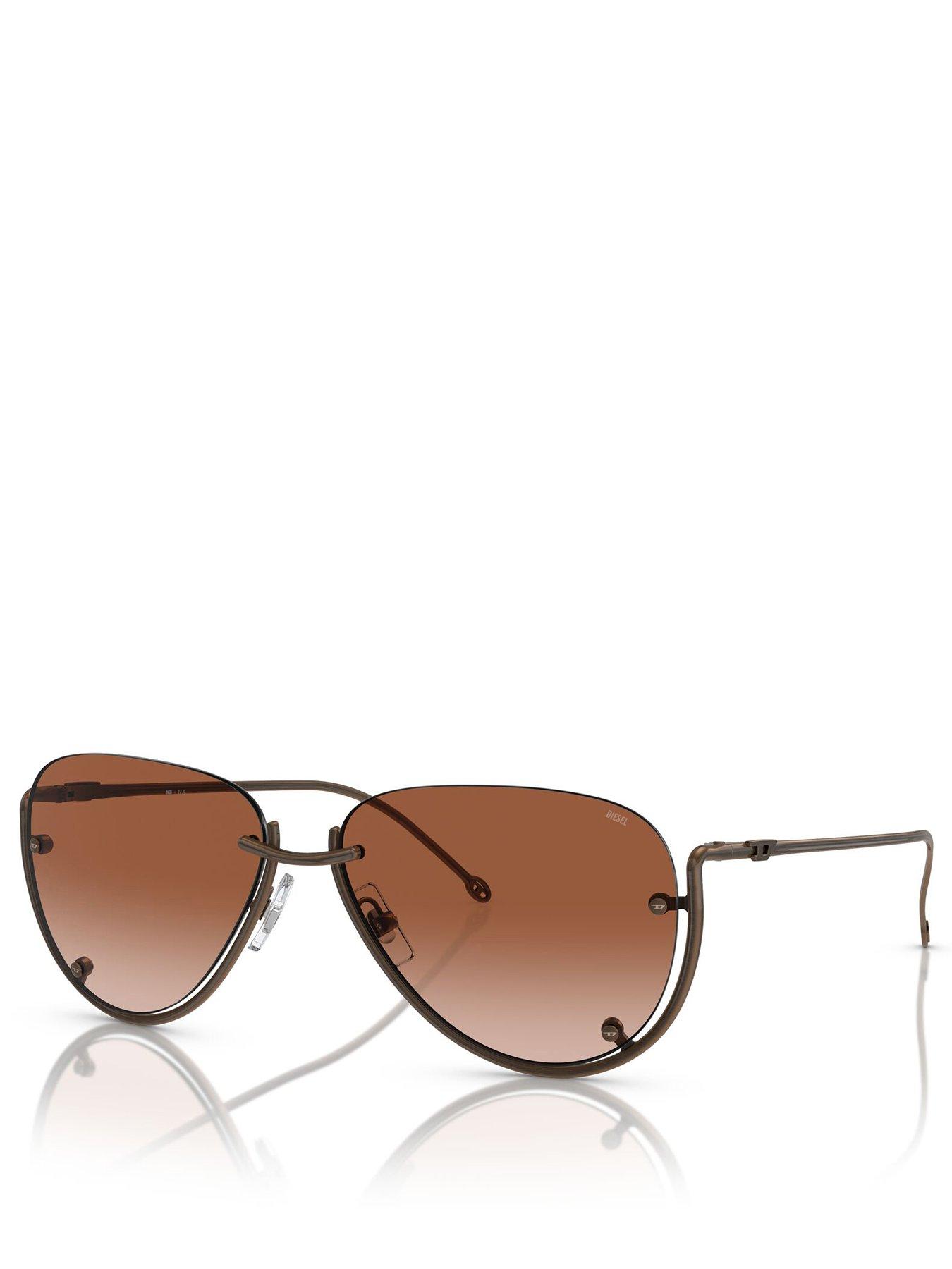 undefined 0Dl1003 Pilot Sunglasses - Brown