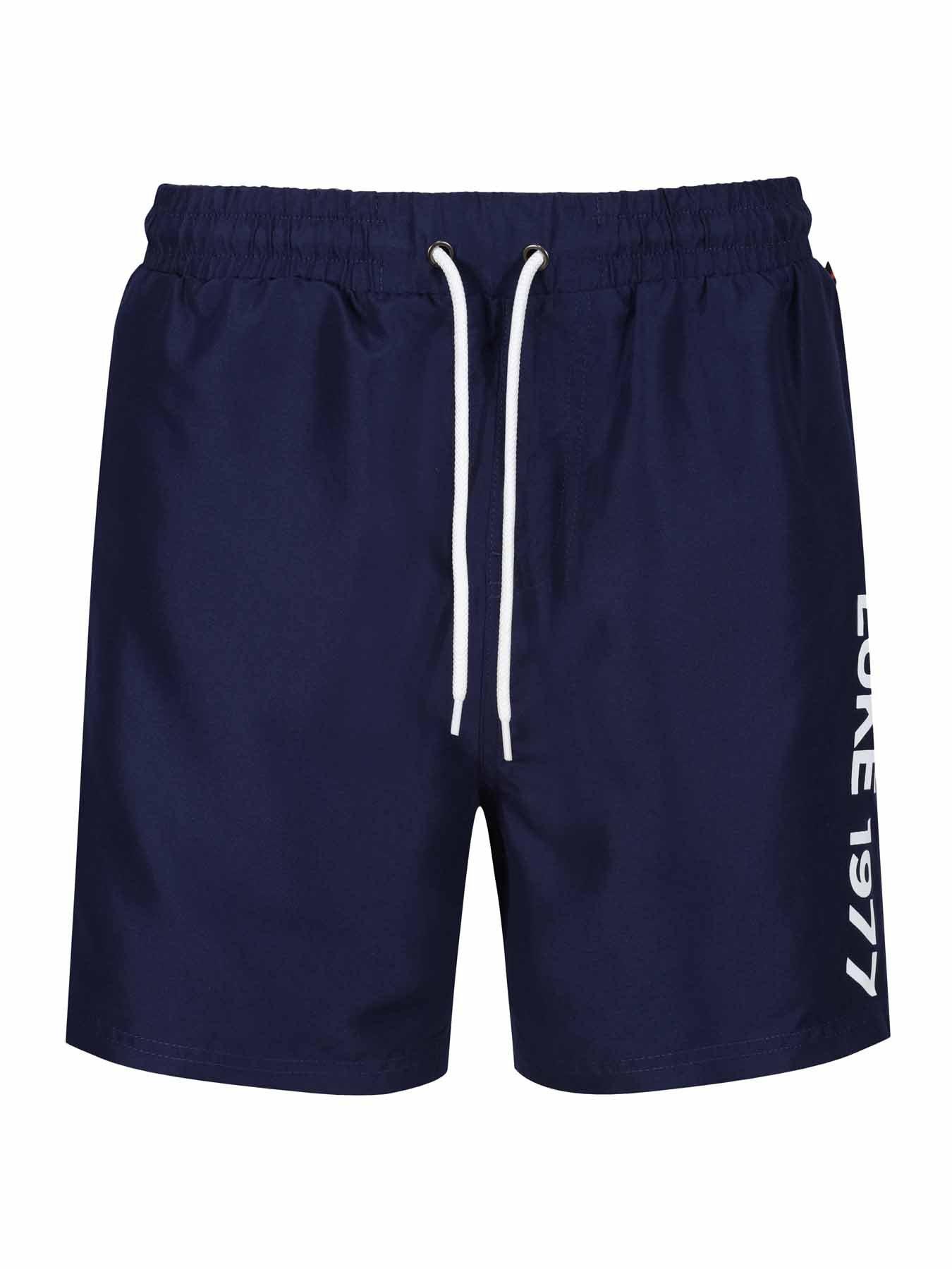 Image 4 of 6 of Luke 1977 Side Logo Swim Shorts - Navy
