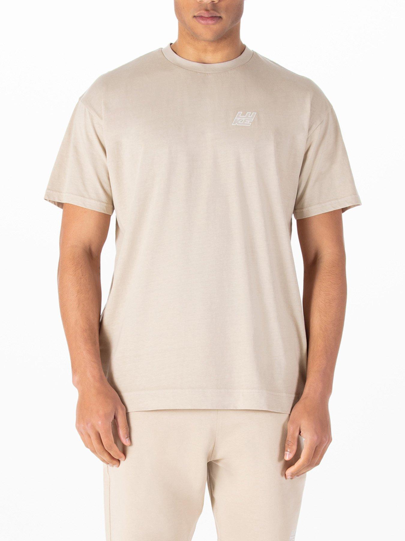 undefined Claremont Logo Short Sleeve T-shirt - Beige
