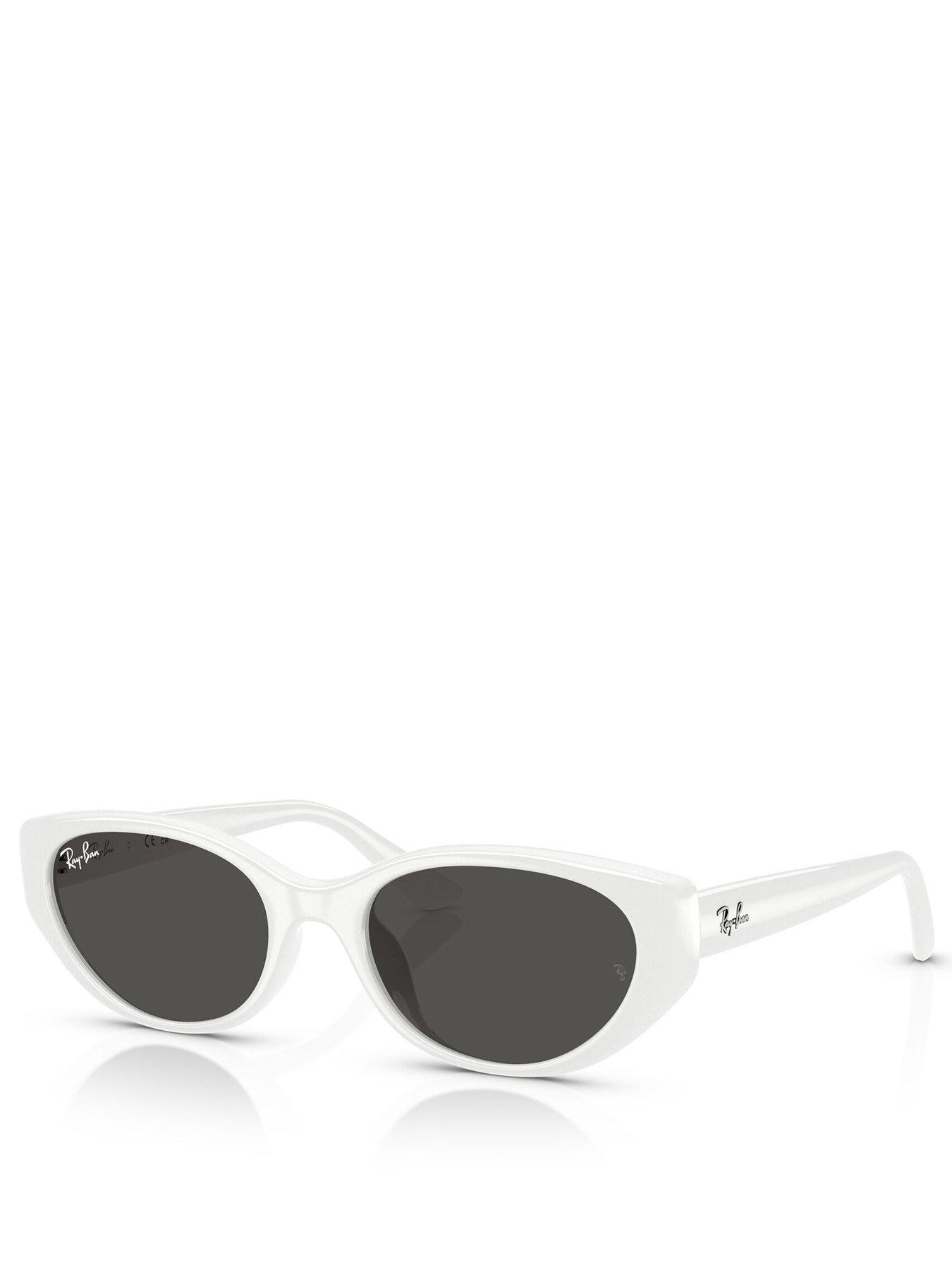 Image 1 of 4 of Ray-Ban 0Rb4457D Pillow Sunglasses - White