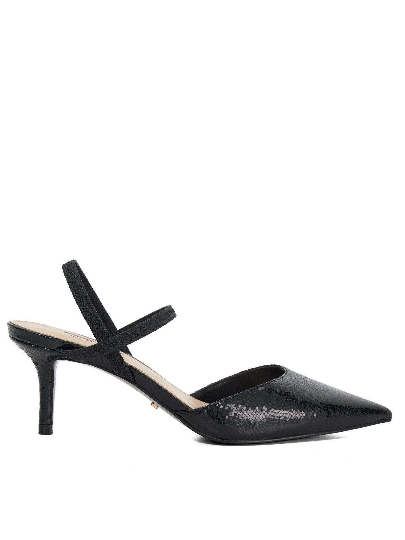 undefined Classical Stiletto Heeled Courts - Black