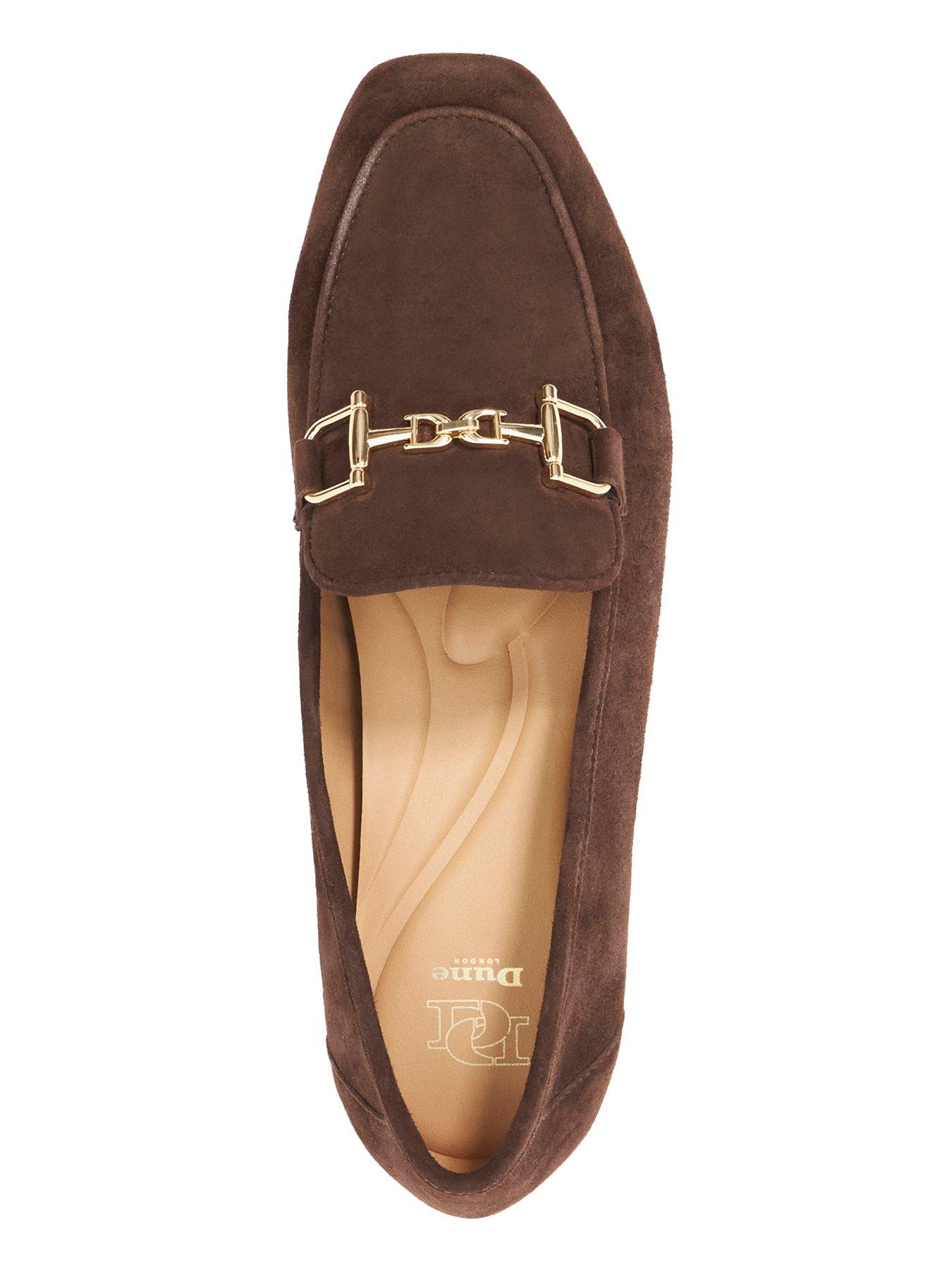 Image 5 of 6 of Dune London Grained Snaffle Suede Loafer - Brown