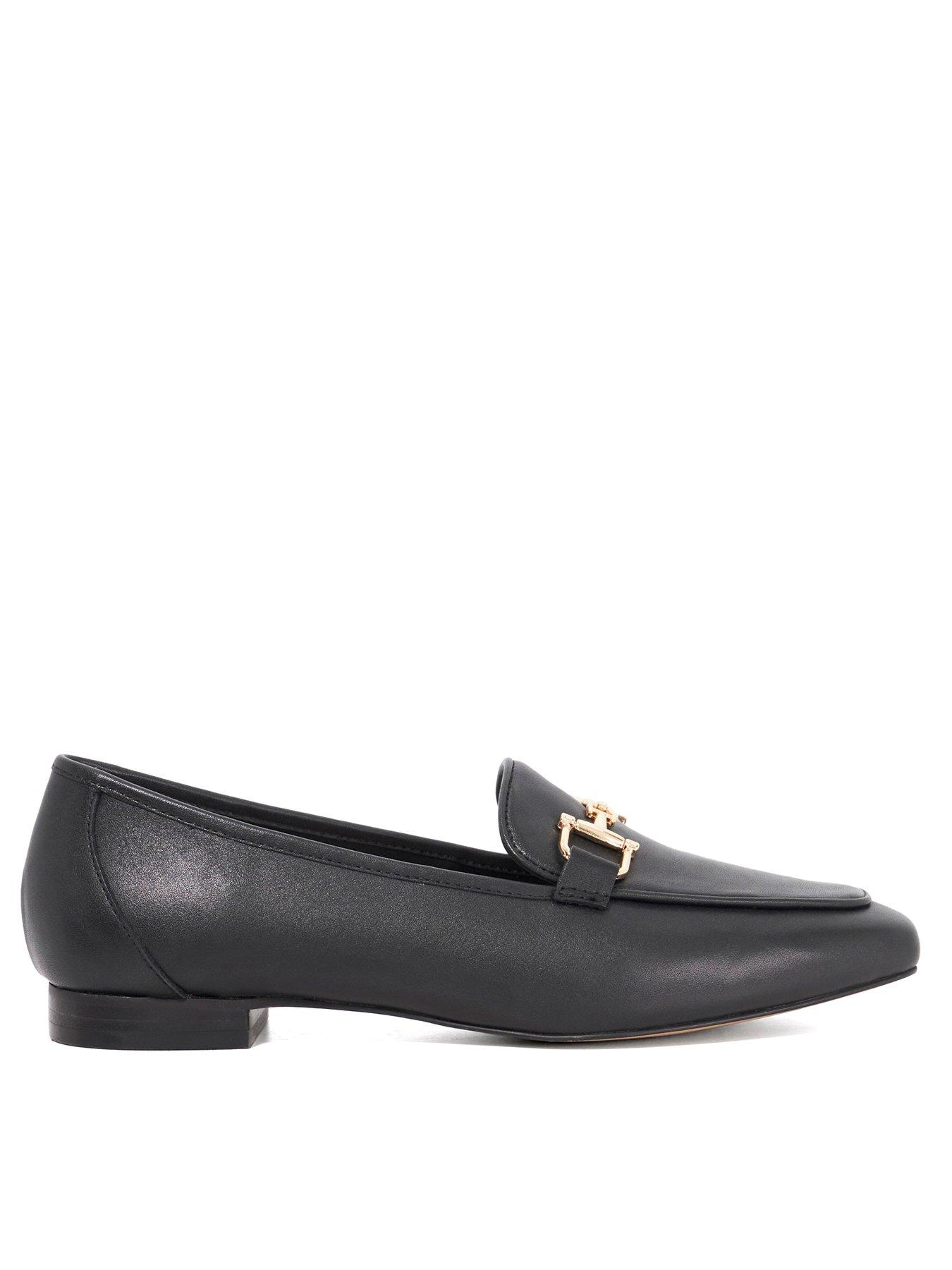 undefined Grained Snaffle Leather Loafer - Black