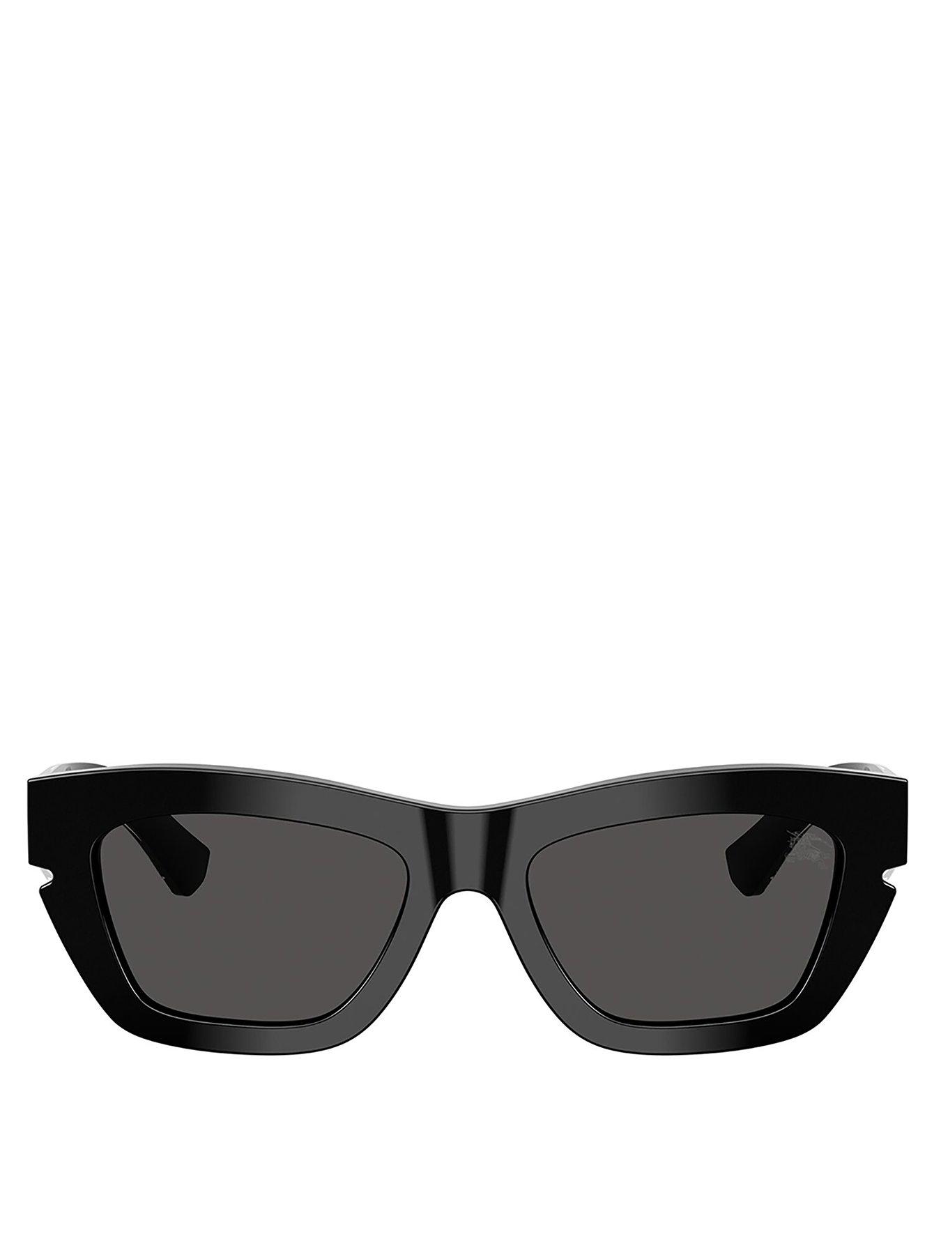 Image 3 of 4 of Burberry 0be4454 Irregular Sunglasses - Black