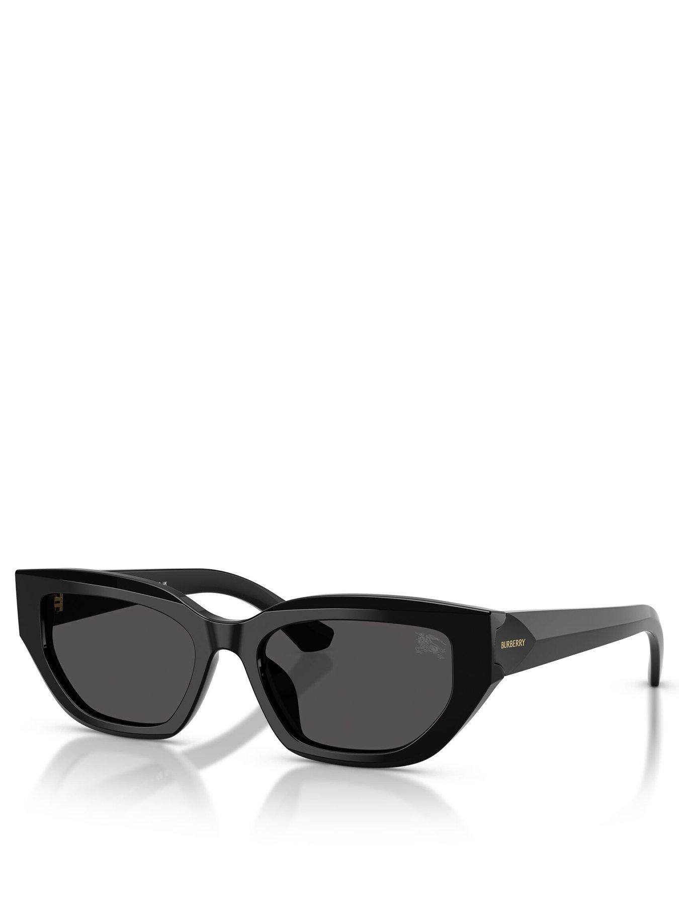 Burberry Irregular Sunglasses- Black