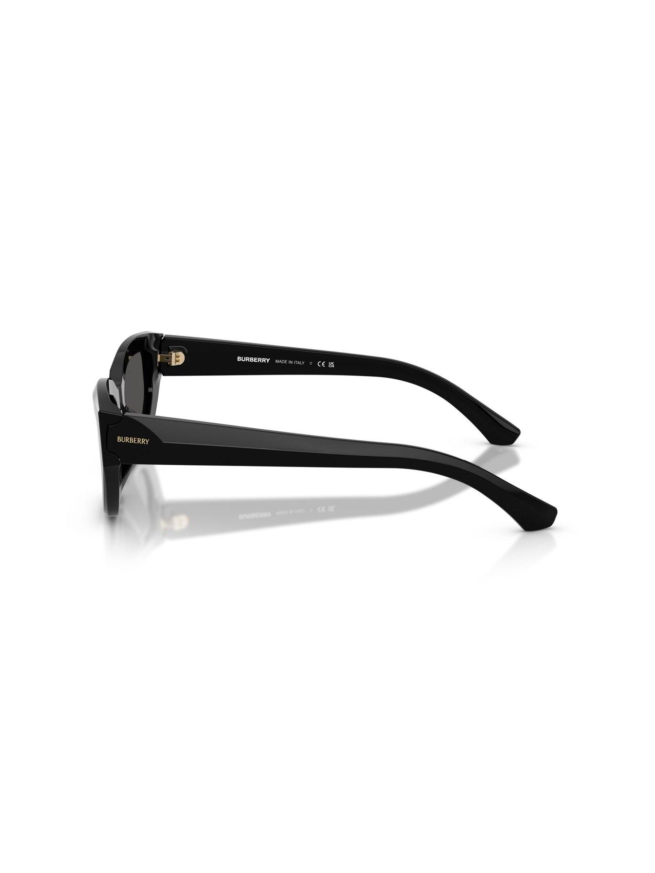 Image 2 of 4 of Burberry 0be4463d Irregular Sunglasses - Black
