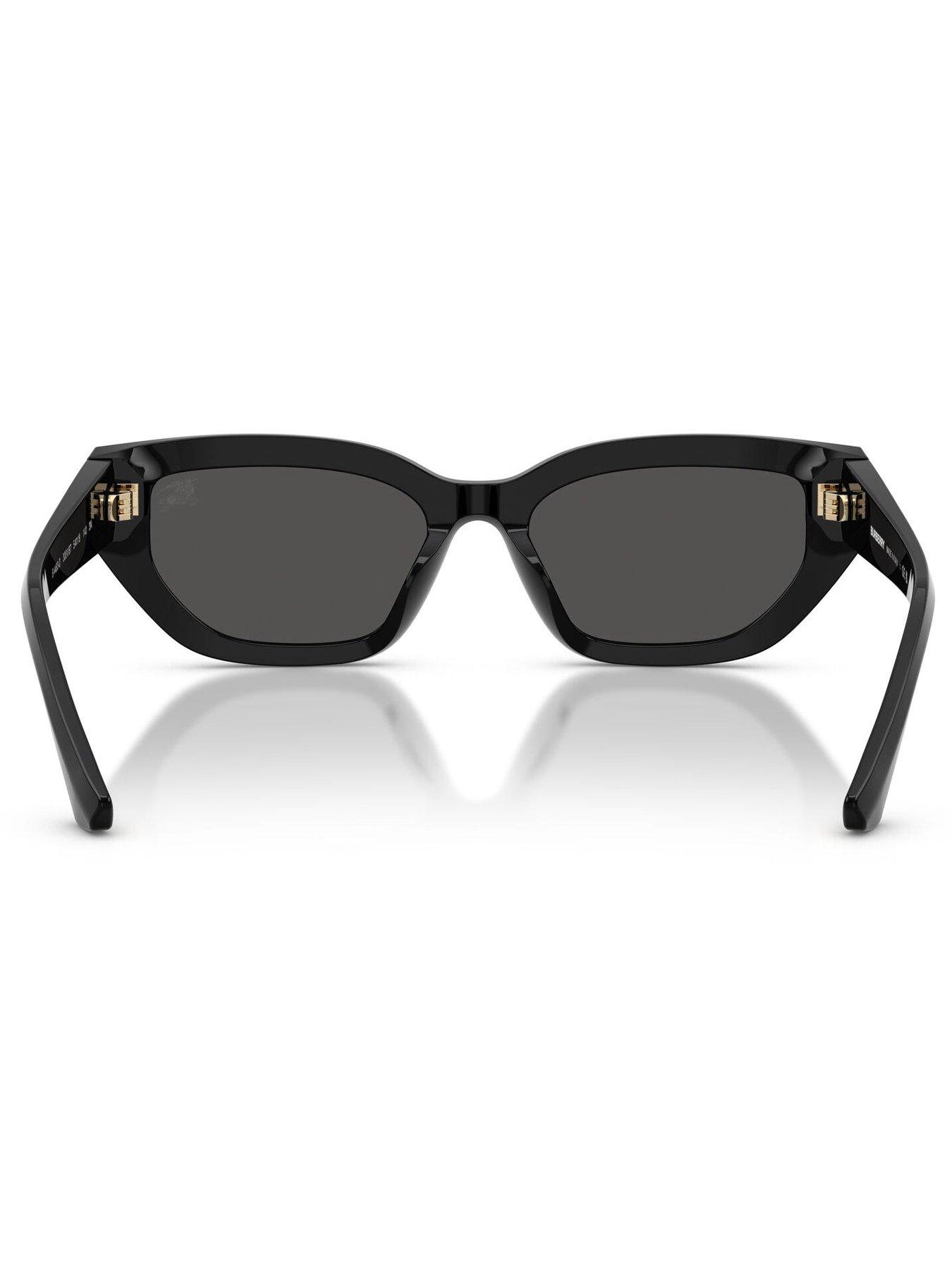 Image 4 of 4 of Burberry 0be4463d Irregular Sunglasses - Black