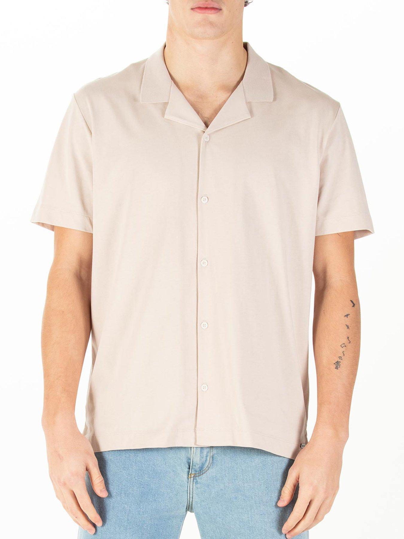 undefined Luke 1977 Perranporth Short Sleeve Shirt - Beige