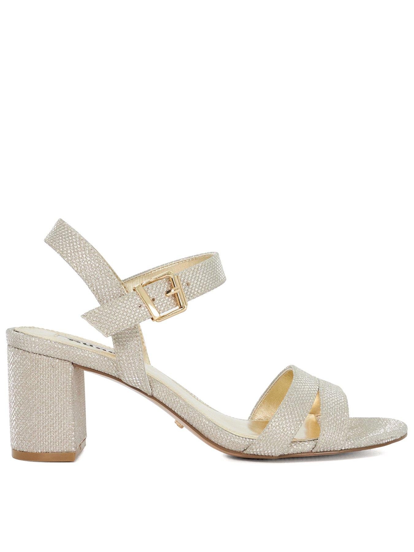 undefined Merisa Blockheeled Sandals - Gold