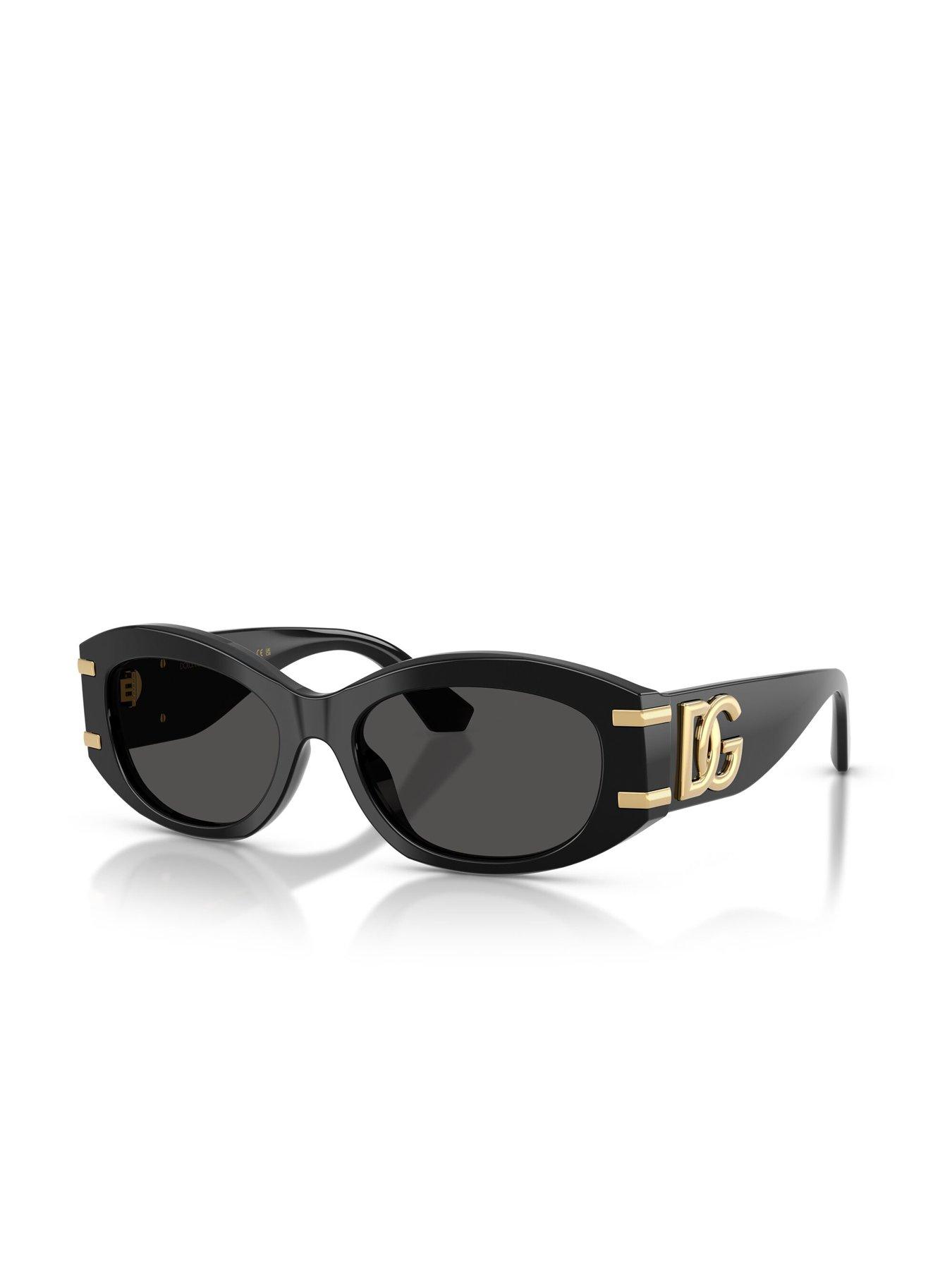 Dolce & Gabbana Oval Sunglasses - Black