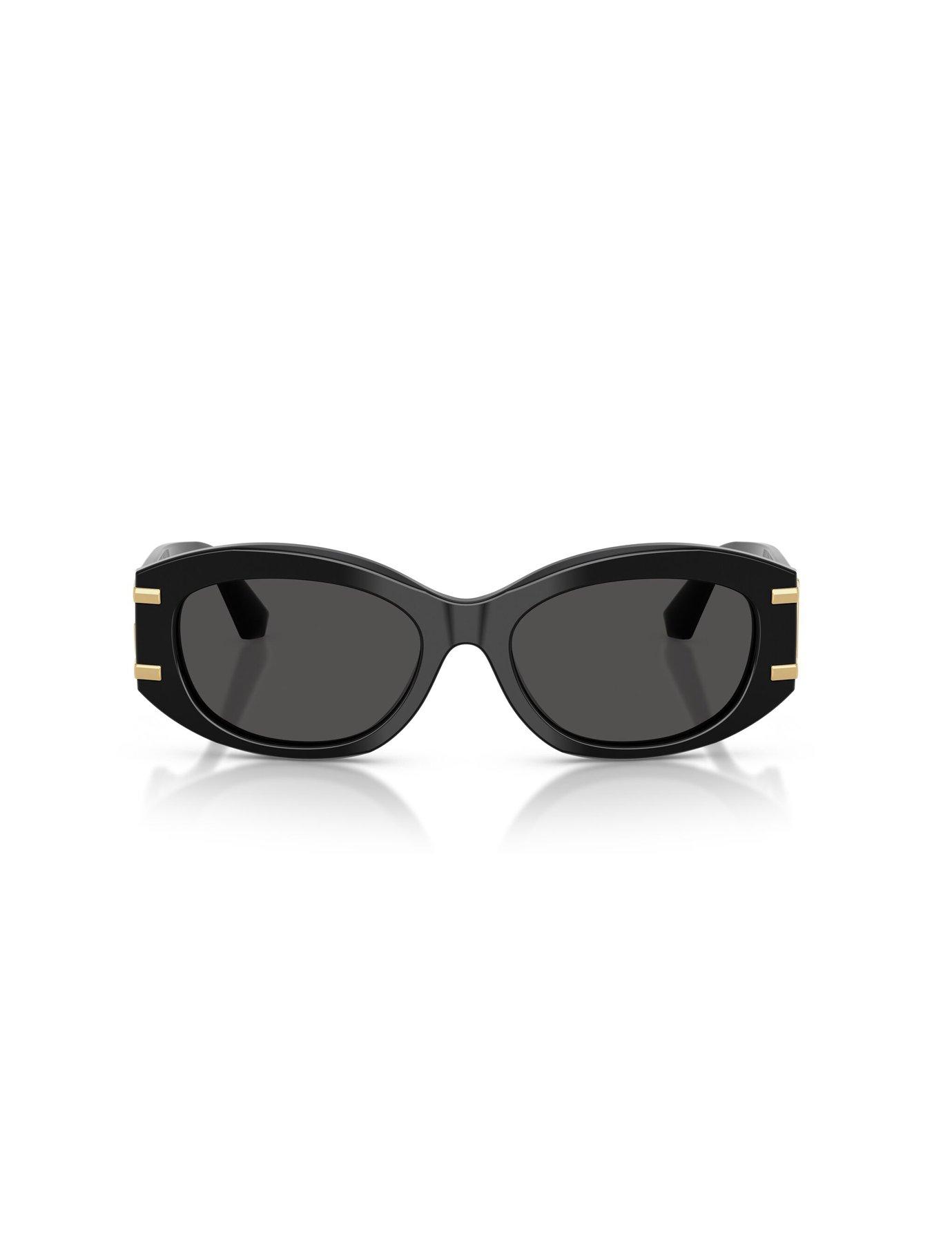 Image 3 of 5 of Dolce & Gabbana Oval Sunglasses - Black