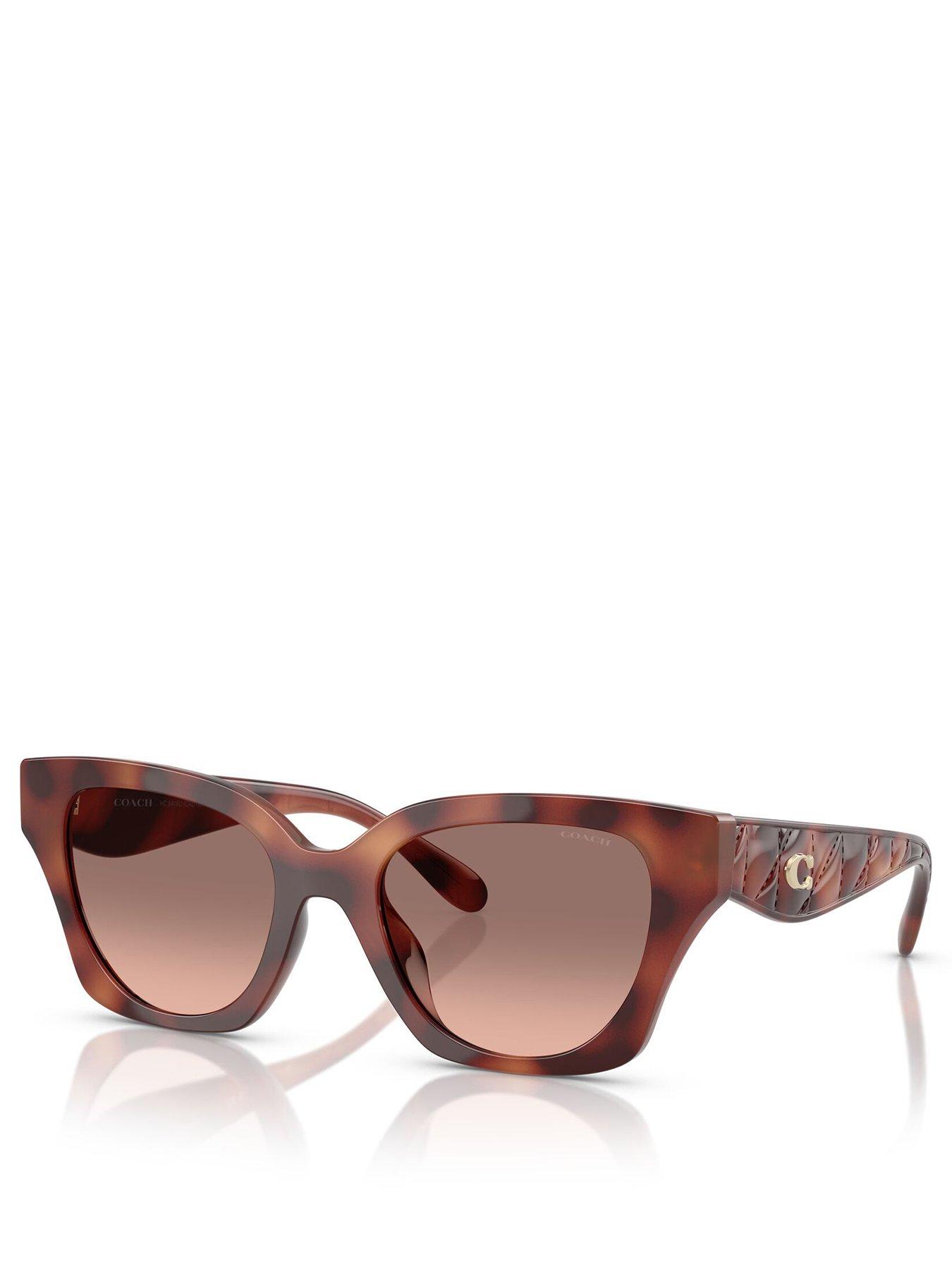 COACH 0Hc8418U Butterfly Sunglasses - Brown