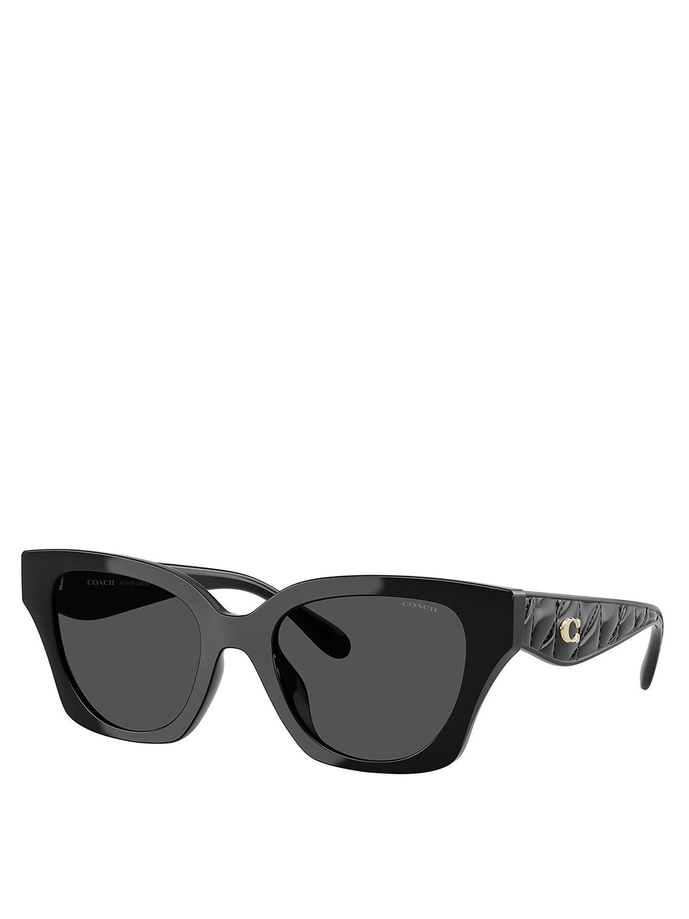 COACH 0hc8418u Butterfly Sunglasses - Black