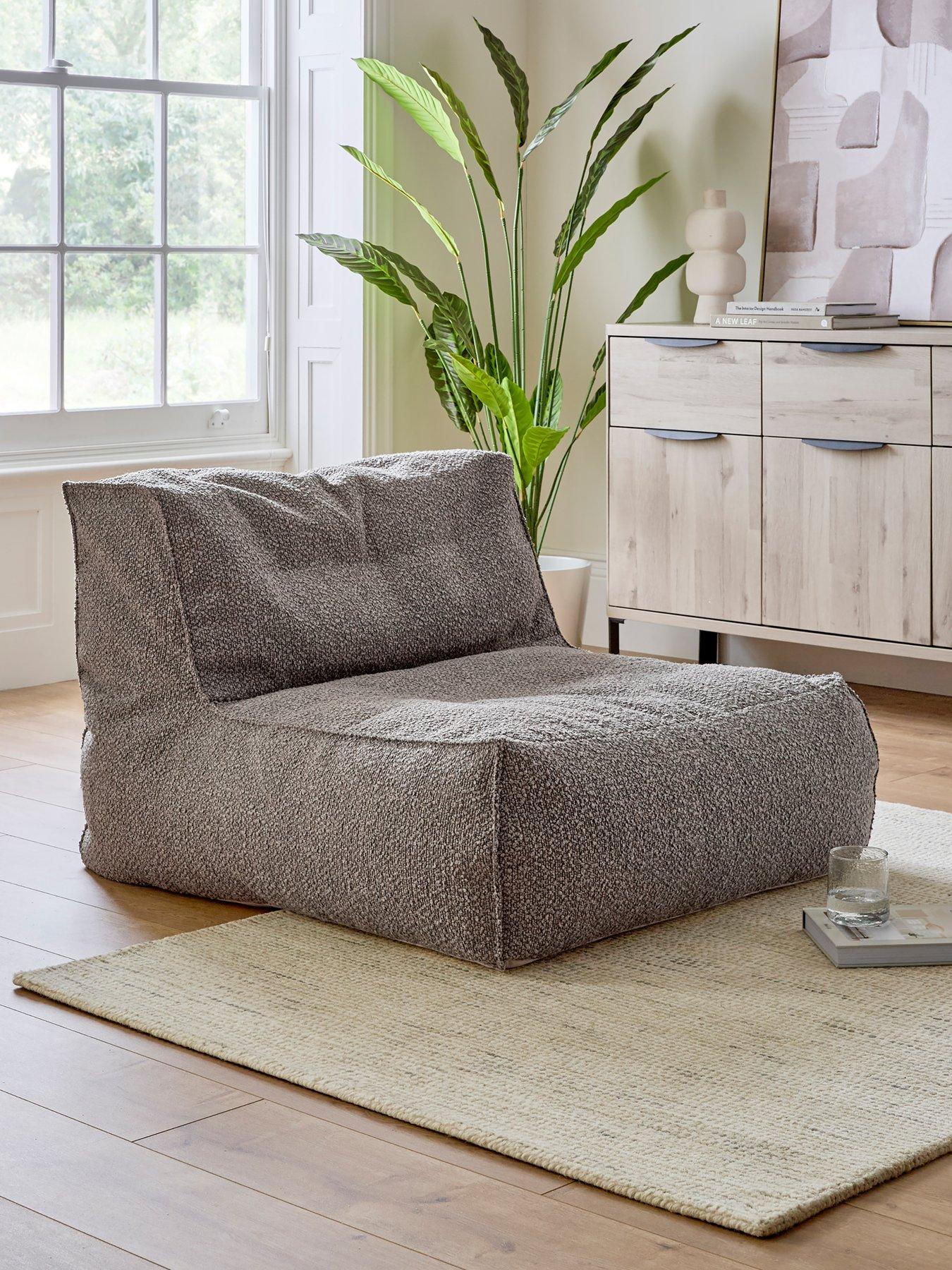 undefined Kaikoo Boucle Lounger Chair- Grey