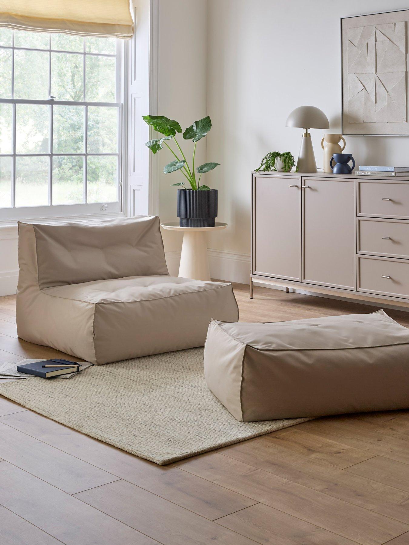 KAIKOO Outdoor Lounger Bundle- Lounger Chair With Footstool