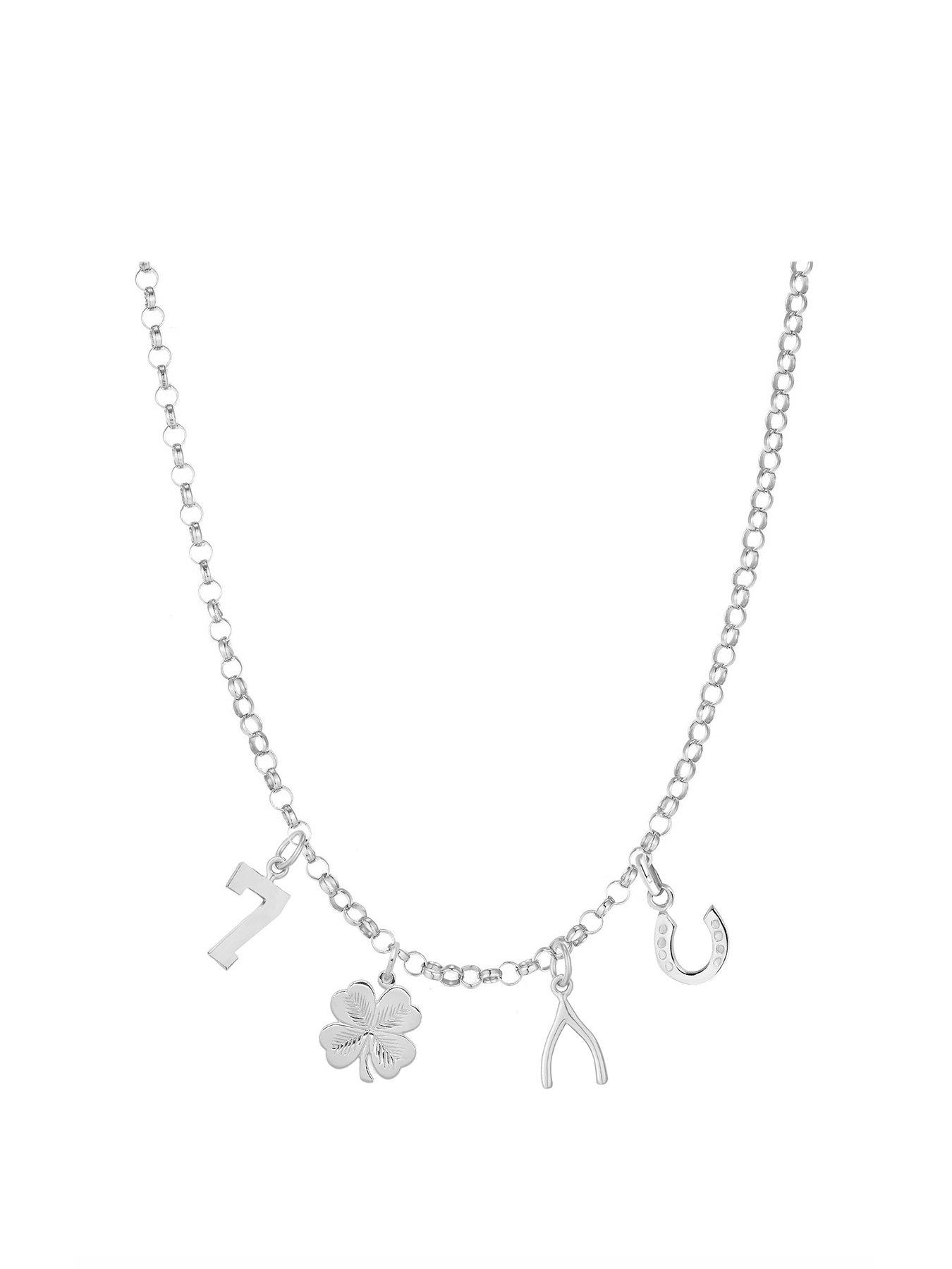 undefined Sterling Silver Lucky Charm Necklace