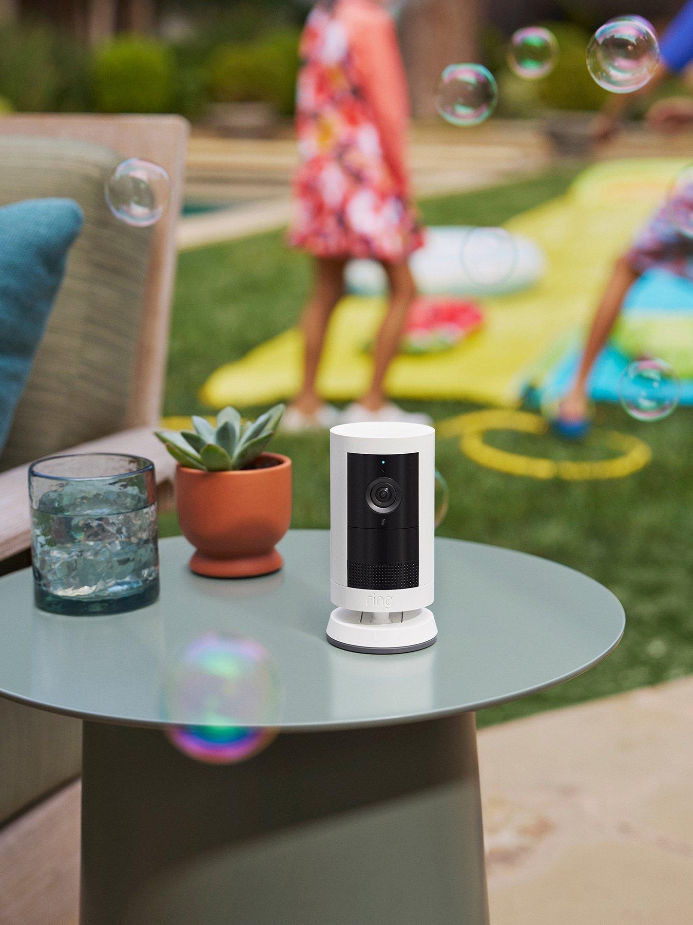 新品 2個 Ring Outdoor Cam Plus 電源モデル ホワイト RING Outdoor Cam Plus Battery with 2k Video Smart Camera - White