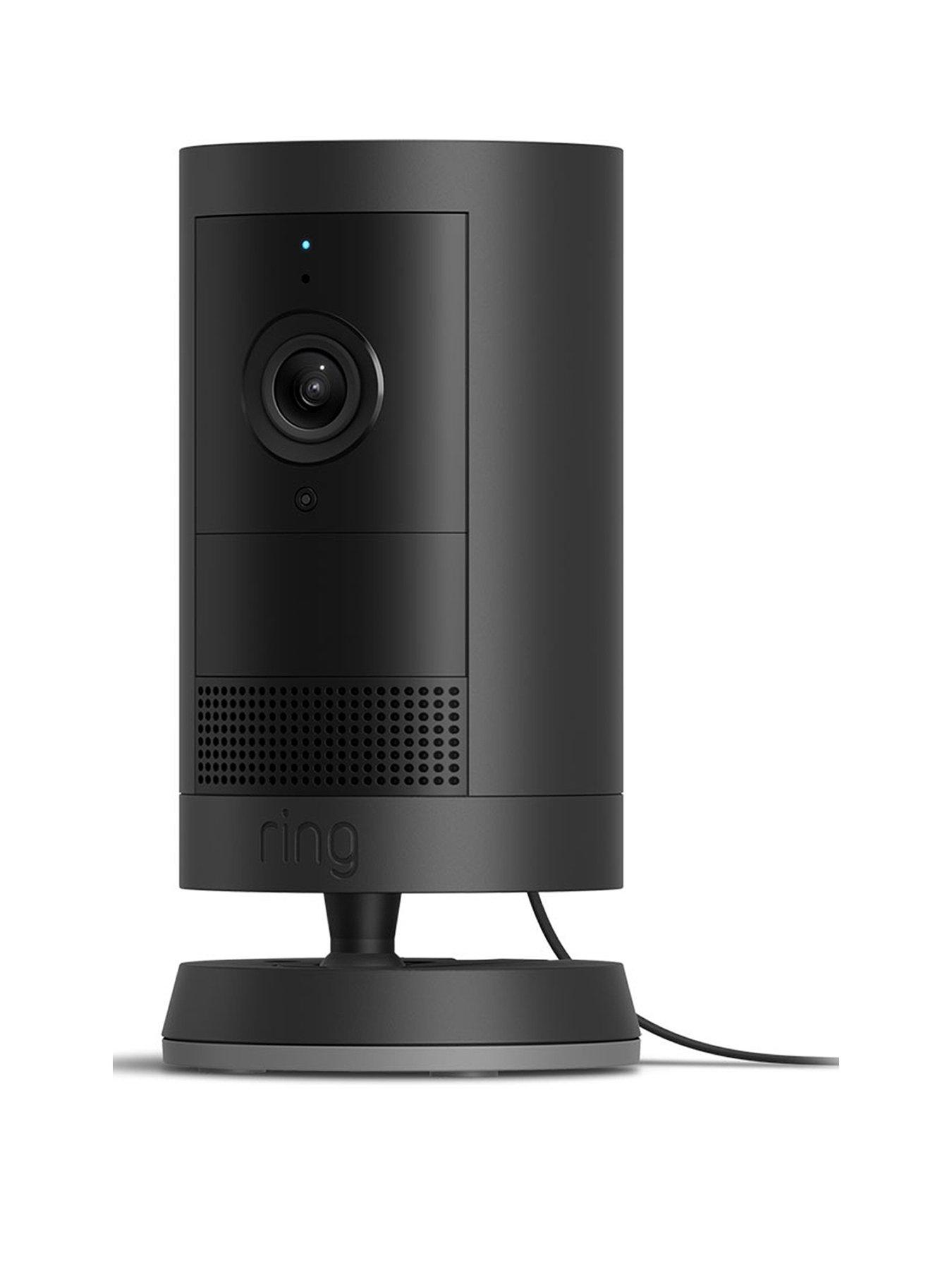 undefined Ring Outdoor Camera Plus Plug-in with 2k Video Smart Camera - Black