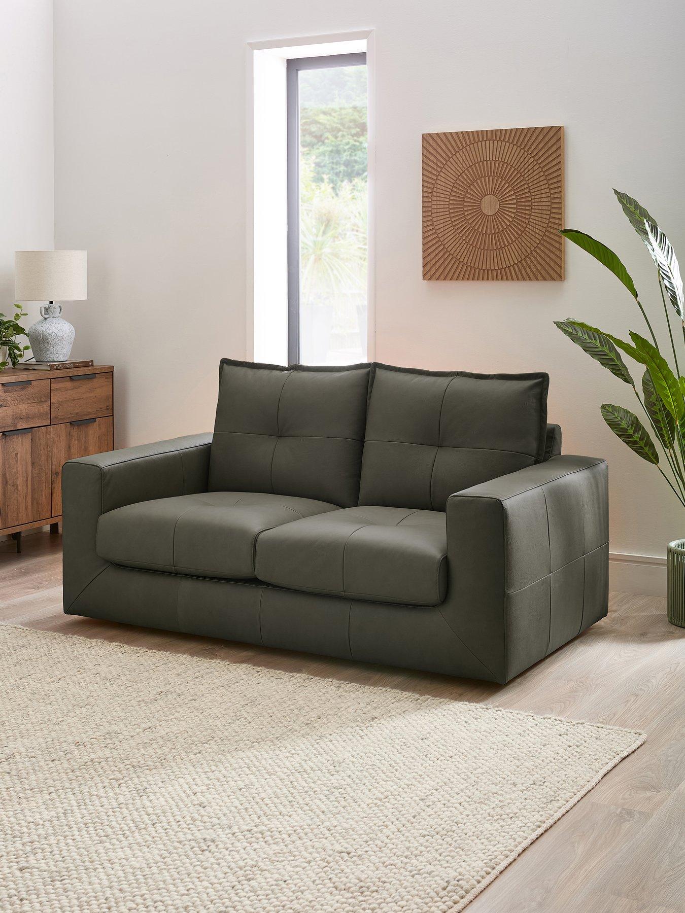 The Very Collection Tribeca Italian Leather 2 Seater Sofa - FSC® Certified