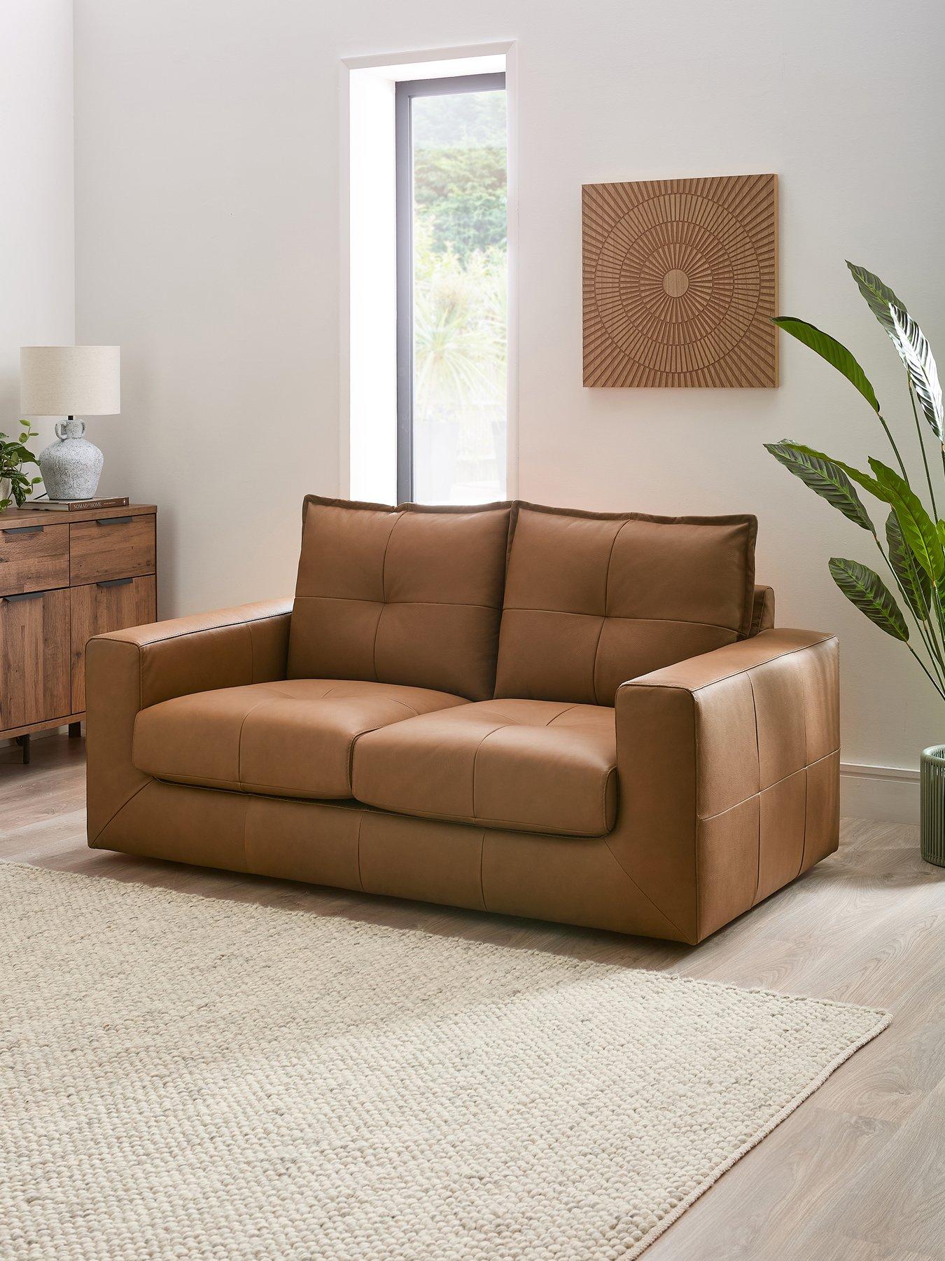 undefined Tribeca 2 Seater Leather Sofa