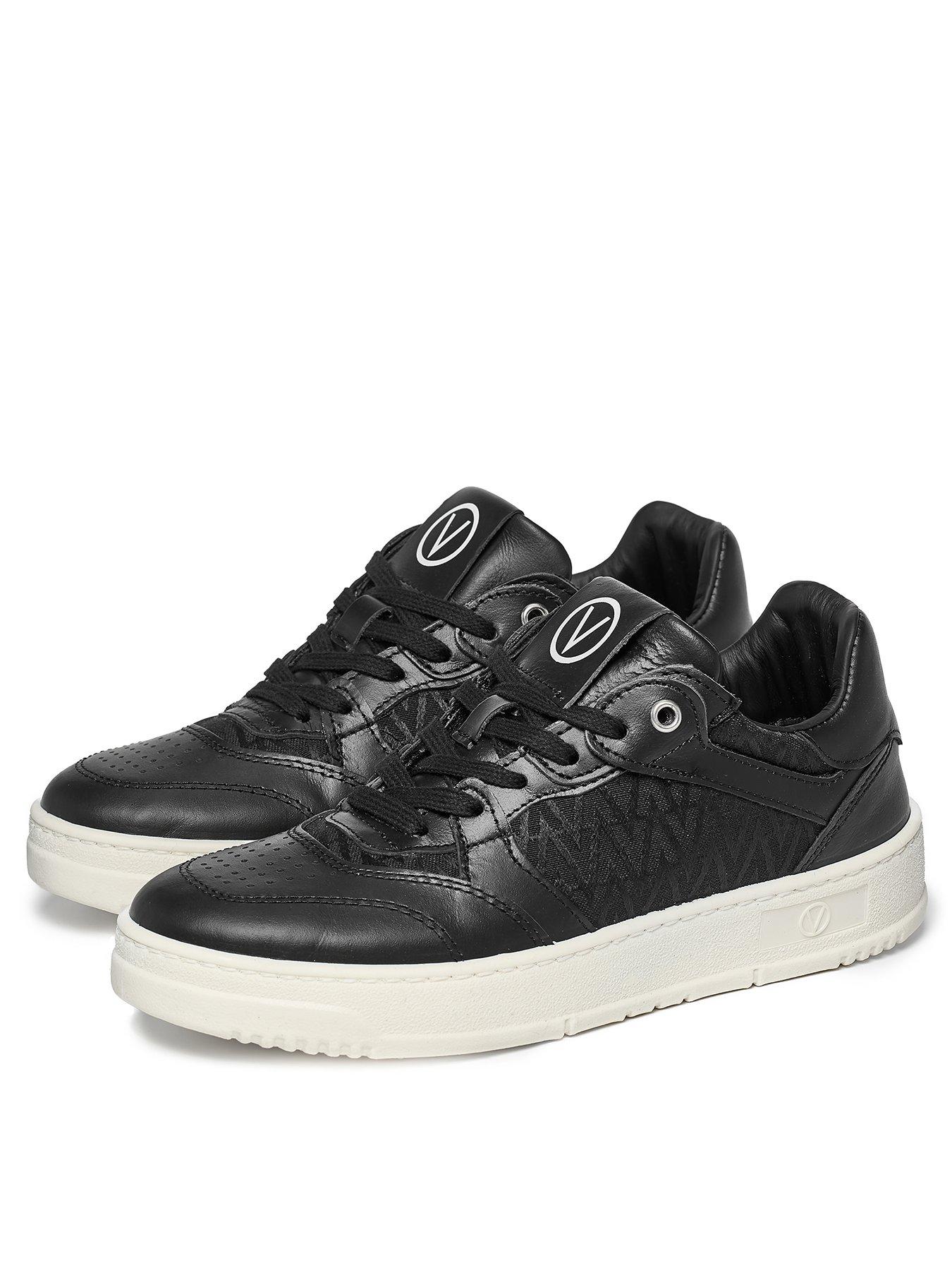 Image 2 of 7 of Valentino Plutone Lace-Up Trainers - Black