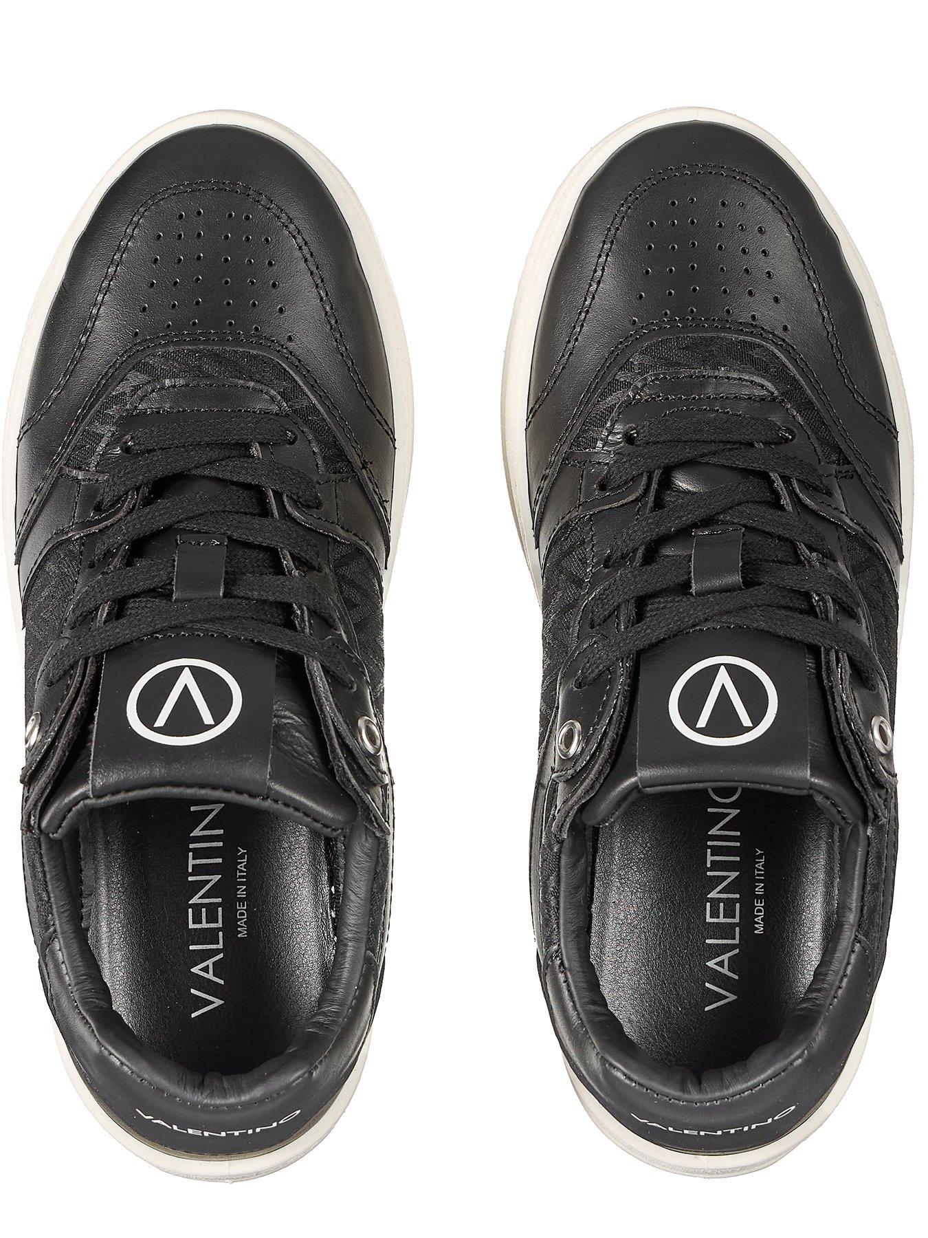 Image 4 of 7 of Valentino Plutone Lace-Up Trainers - Black