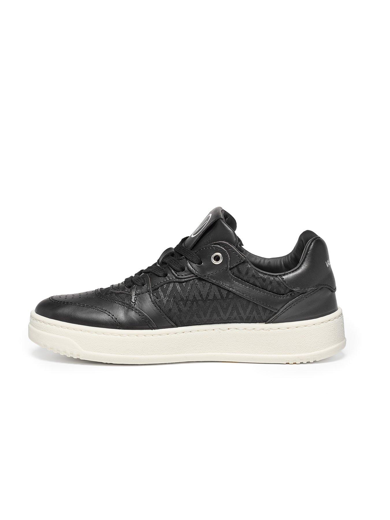 Image 7 of 7 of Valentino Plutone Lace-Up Trainers - Black