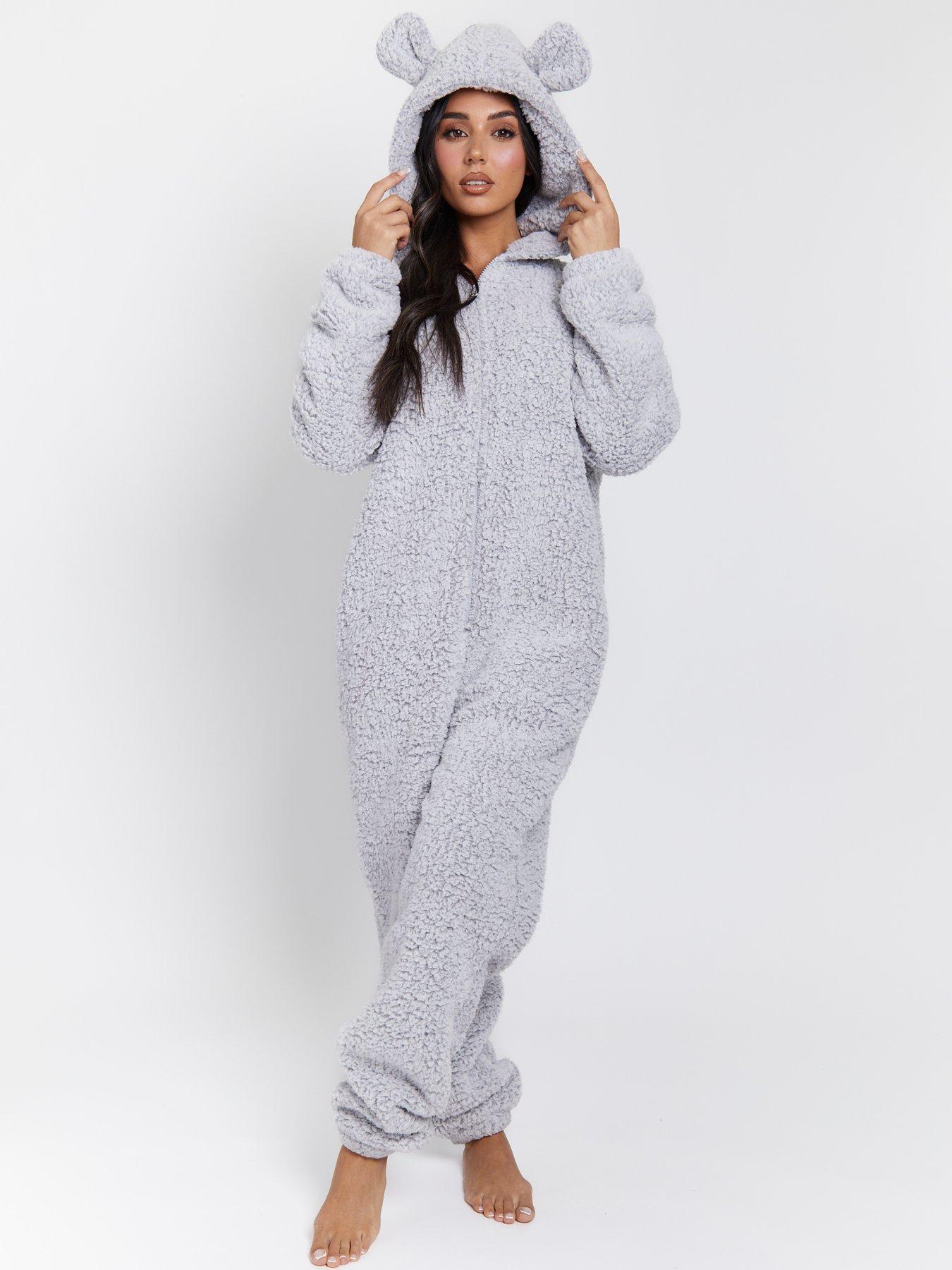 Loungeable Sherpa Xl Ears All In One - Grey