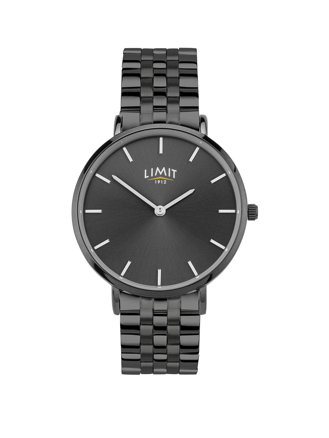 undefined Limit 36mm Womens Round Gun Metal Analogue Watch with Gun Metal Bracelet