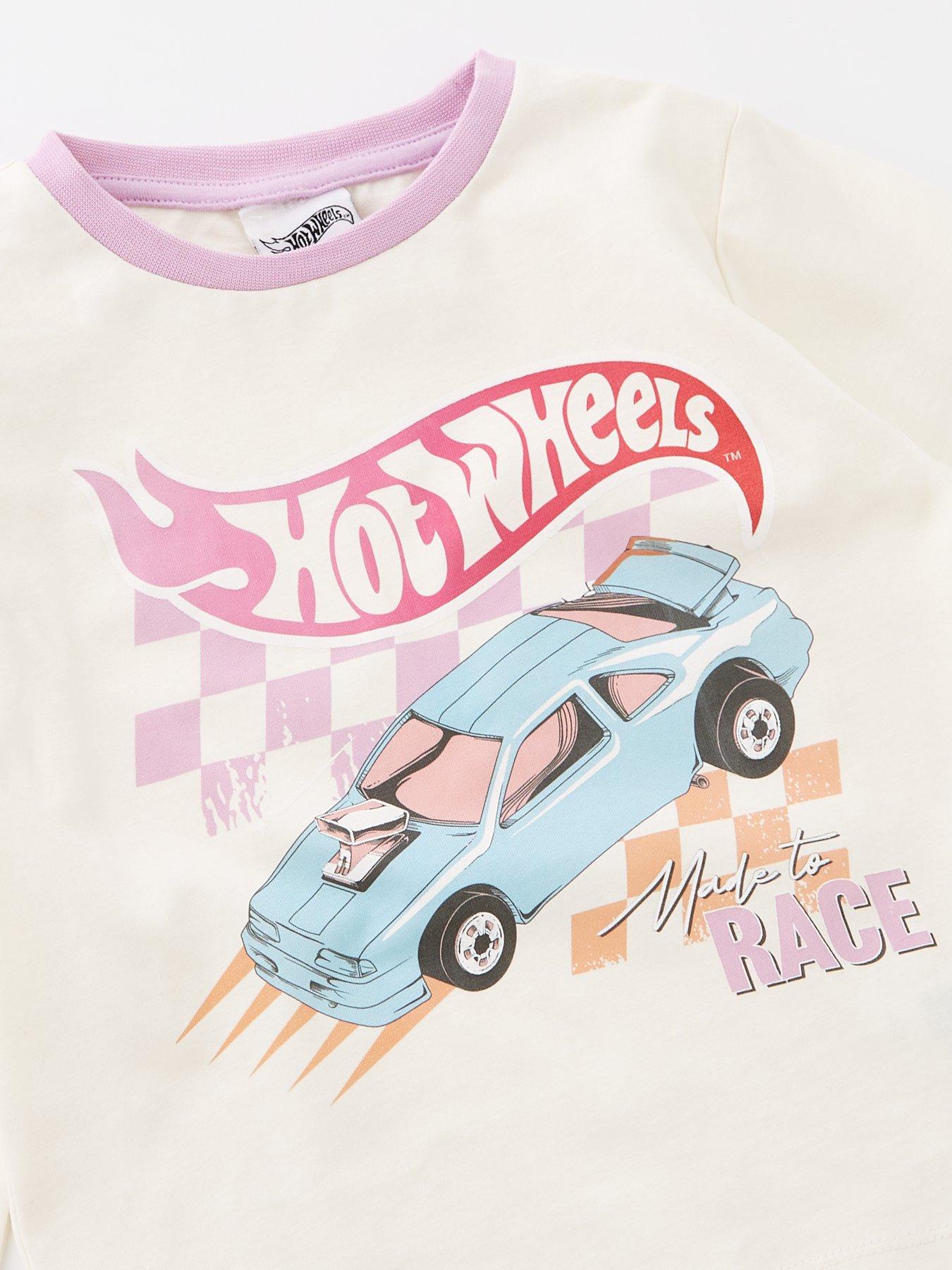 Image 3 of 4 of Hot Wheels Girls Long Sleeve Pyjama Set - Purple