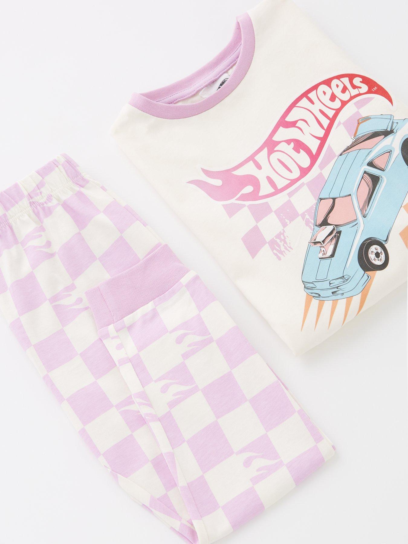 Image 4 of 4 of Hot Wheels Girls Long Sleeve Pyjama Set - Purple