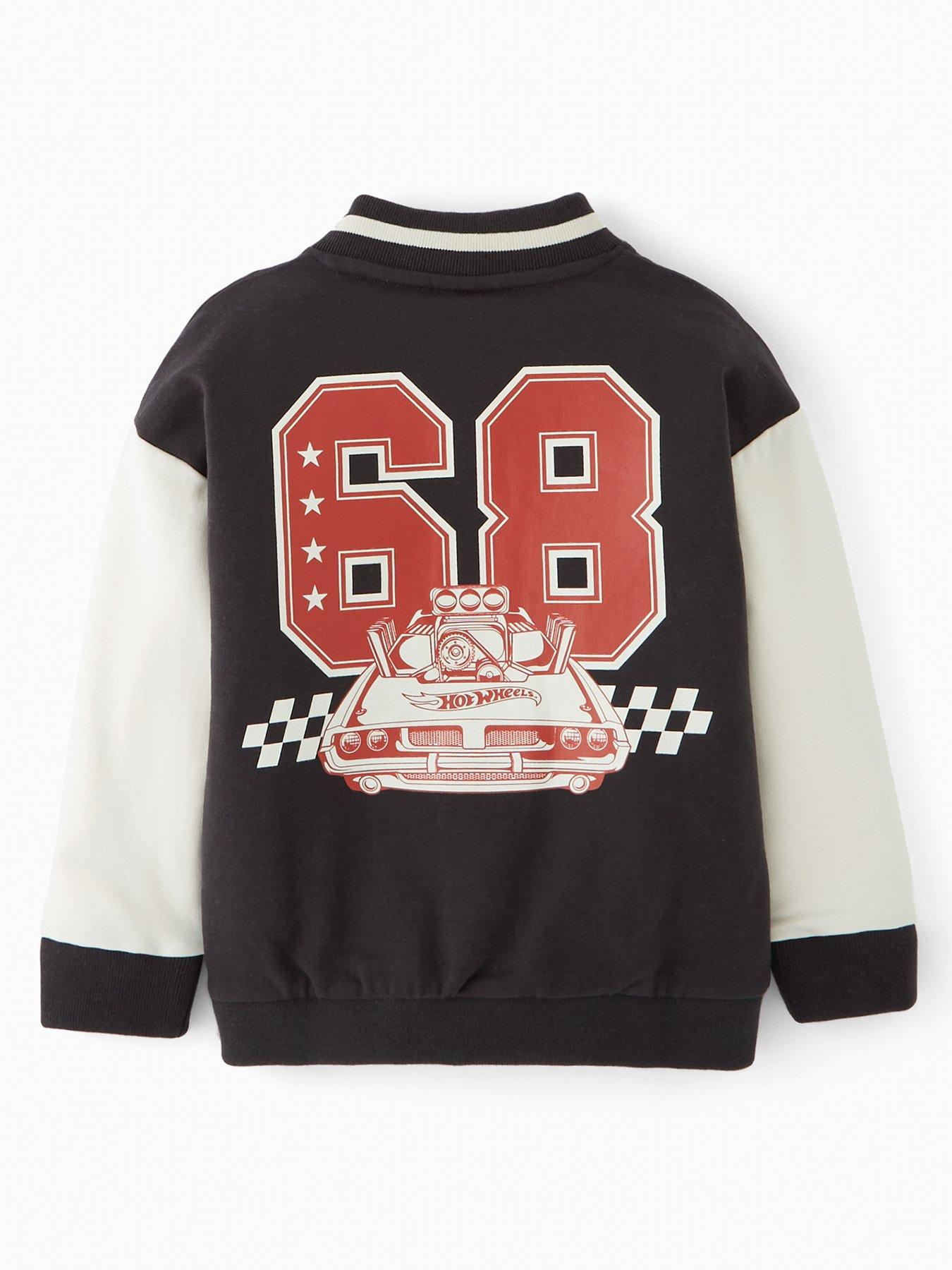 Image 2 of 4 of Hot Wheels Jersey Bomber Jacket - Black