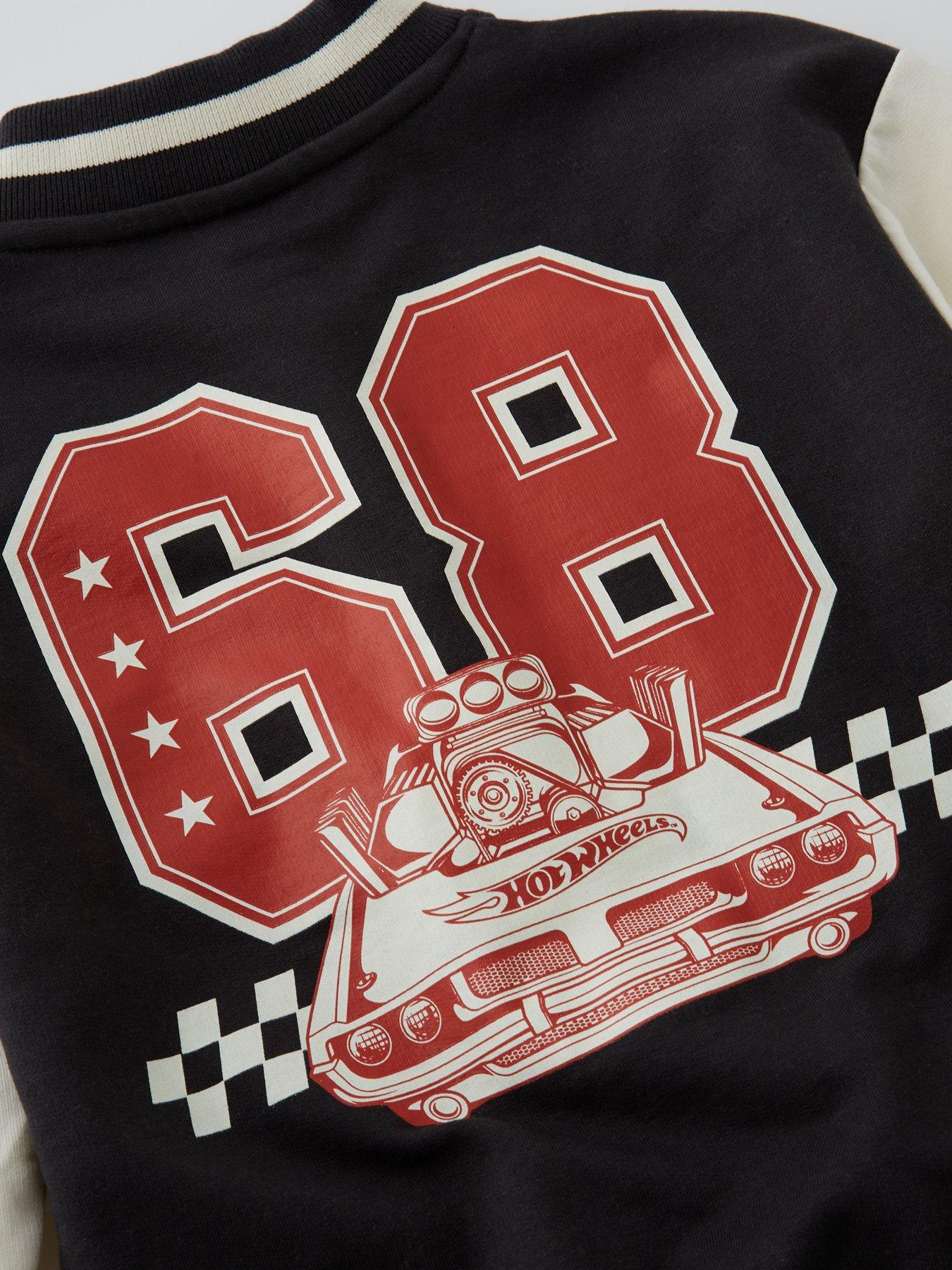 Image 3 of 4 of Hot Wheels Jersey Bomber Jacket - Black