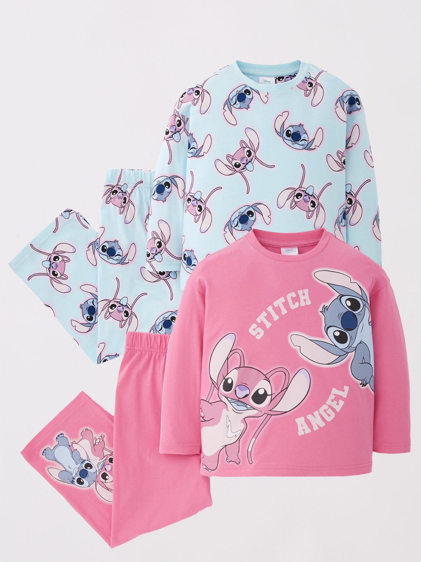 Disney Lilo & Stitch: Disneys Lilo  &  Stitch 2 Pack Long Sleeve Pyjama Set - Multi
