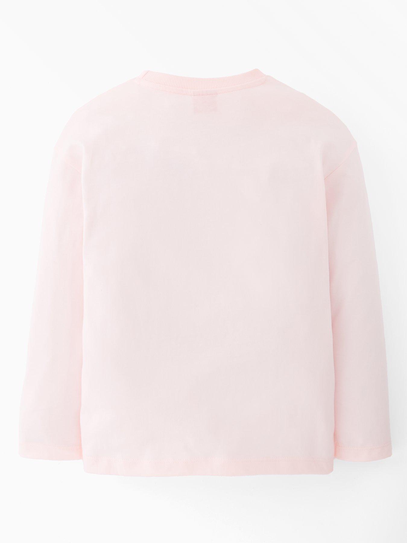 Image 2 of 4 of Barbie Leopard Heart Long Sleeve T-Shirt - Cream