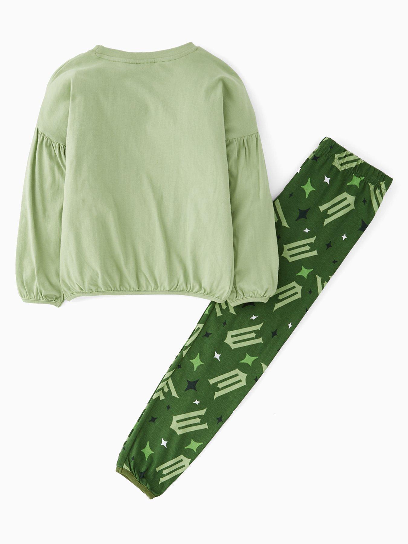 Image 2 of 4 of Wicked Elphaba Long Sleeve Pyjama Set - Green