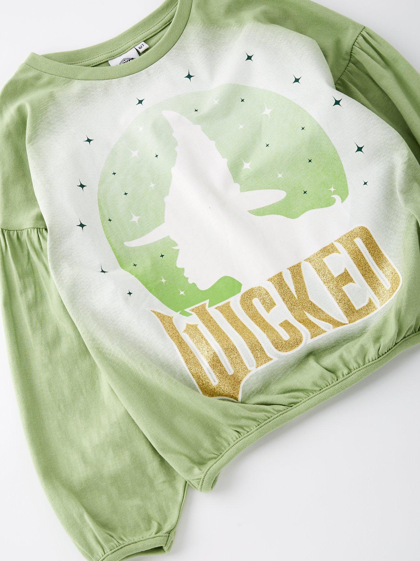 Image 4 of 4 of Wicked Elphaba Long Sleeve Pyjama Set - Green