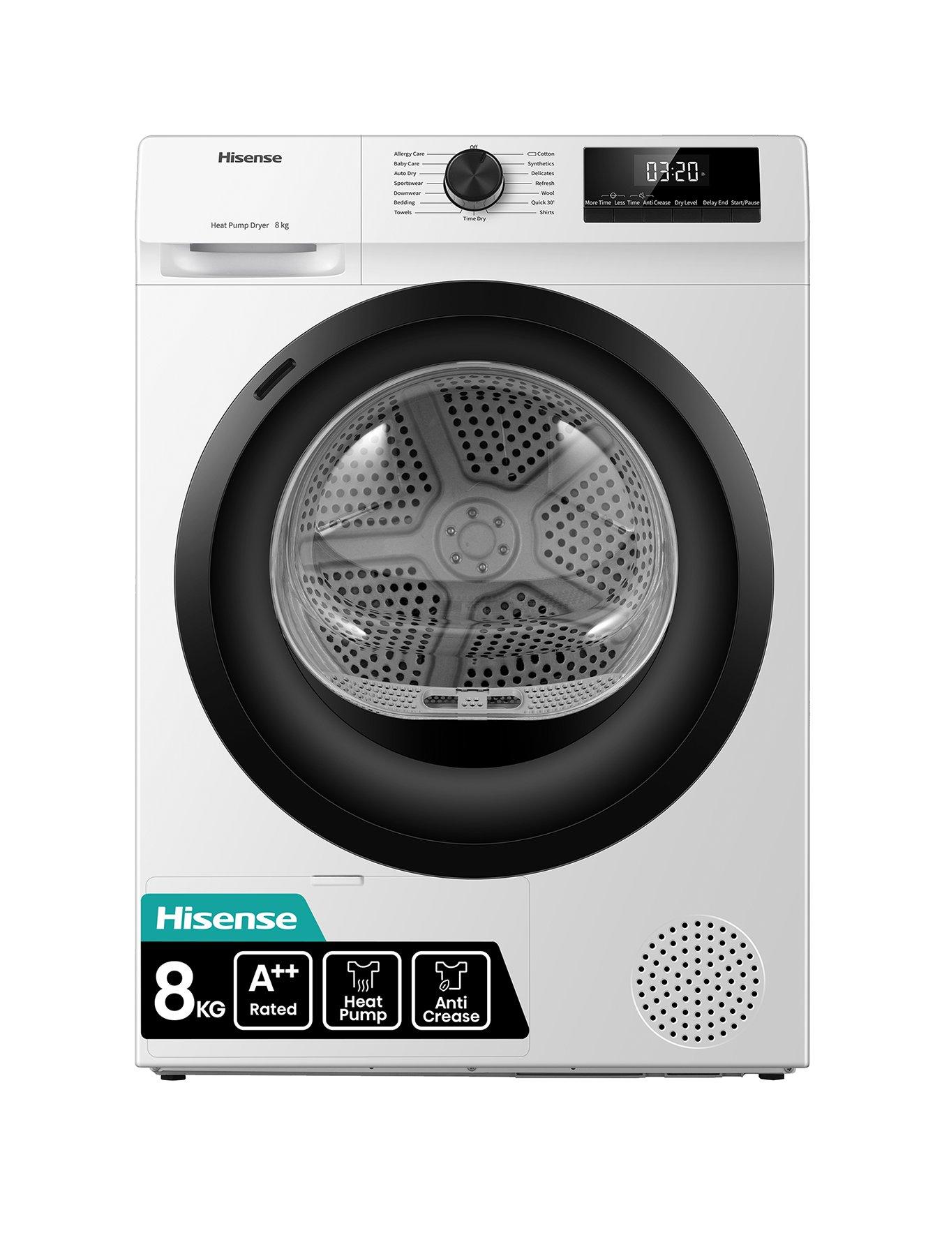 Hisense 1 Series DH1Q802BW2 8 kg Heat Pump Tumble Dryer - White