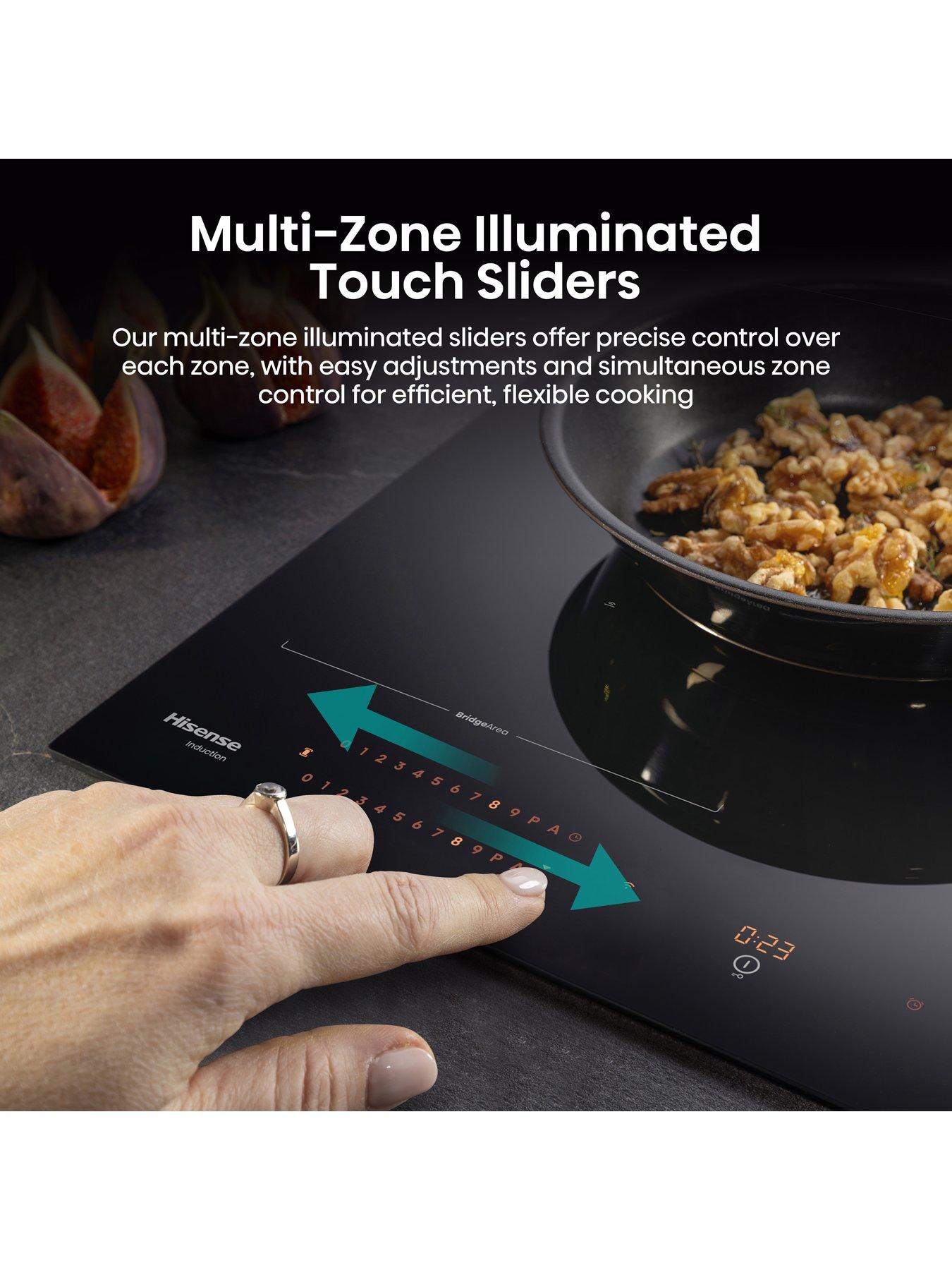 Image 3 of 8 of Hisense Hi8 HI6443BSCWF 60cm Induction Hob with Area Flex - Black